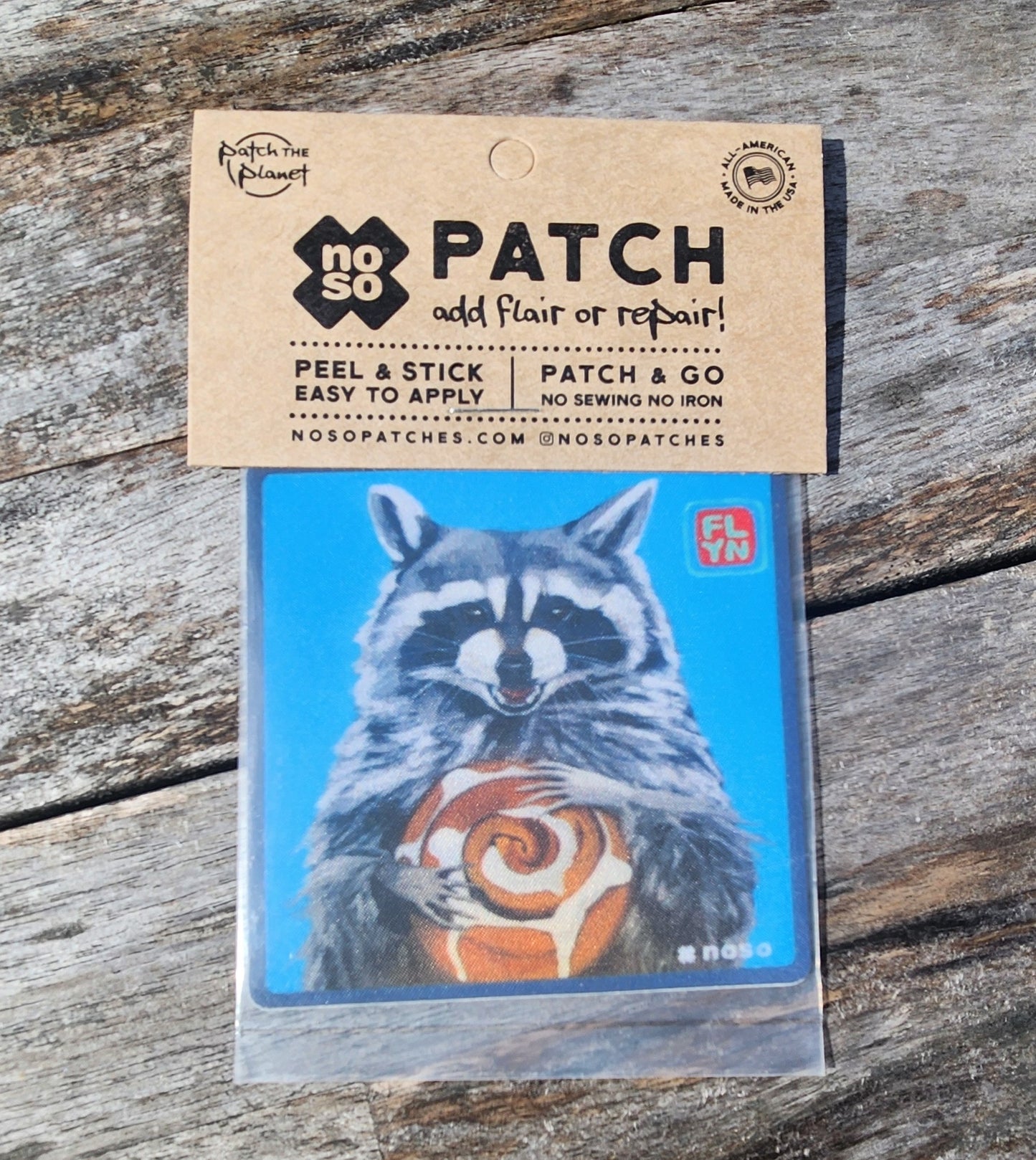 NOSO Cinnabun Bandit Patch Prints Flyn_Costello_Art