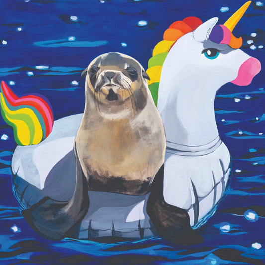 Unicorn Drifter Print Prints Flyn_Costello_Art