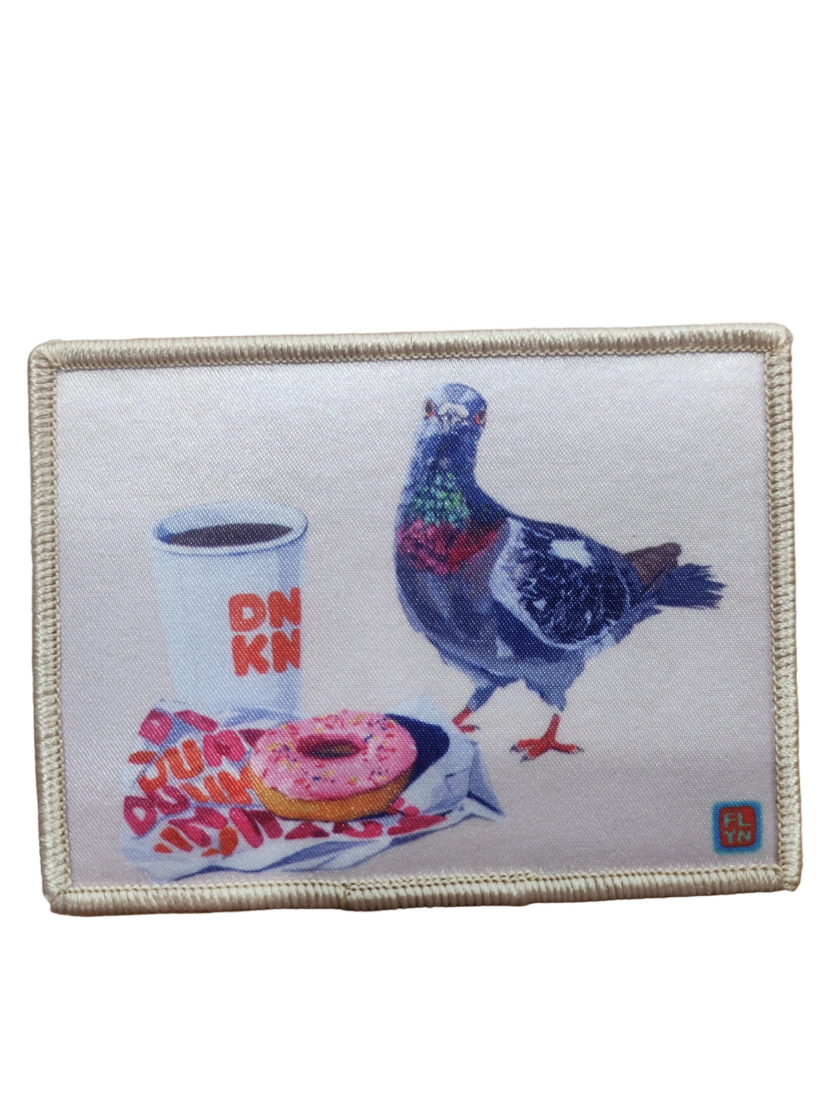 Pigeons Run On Donuts Patch Art & Paper FLYNhats