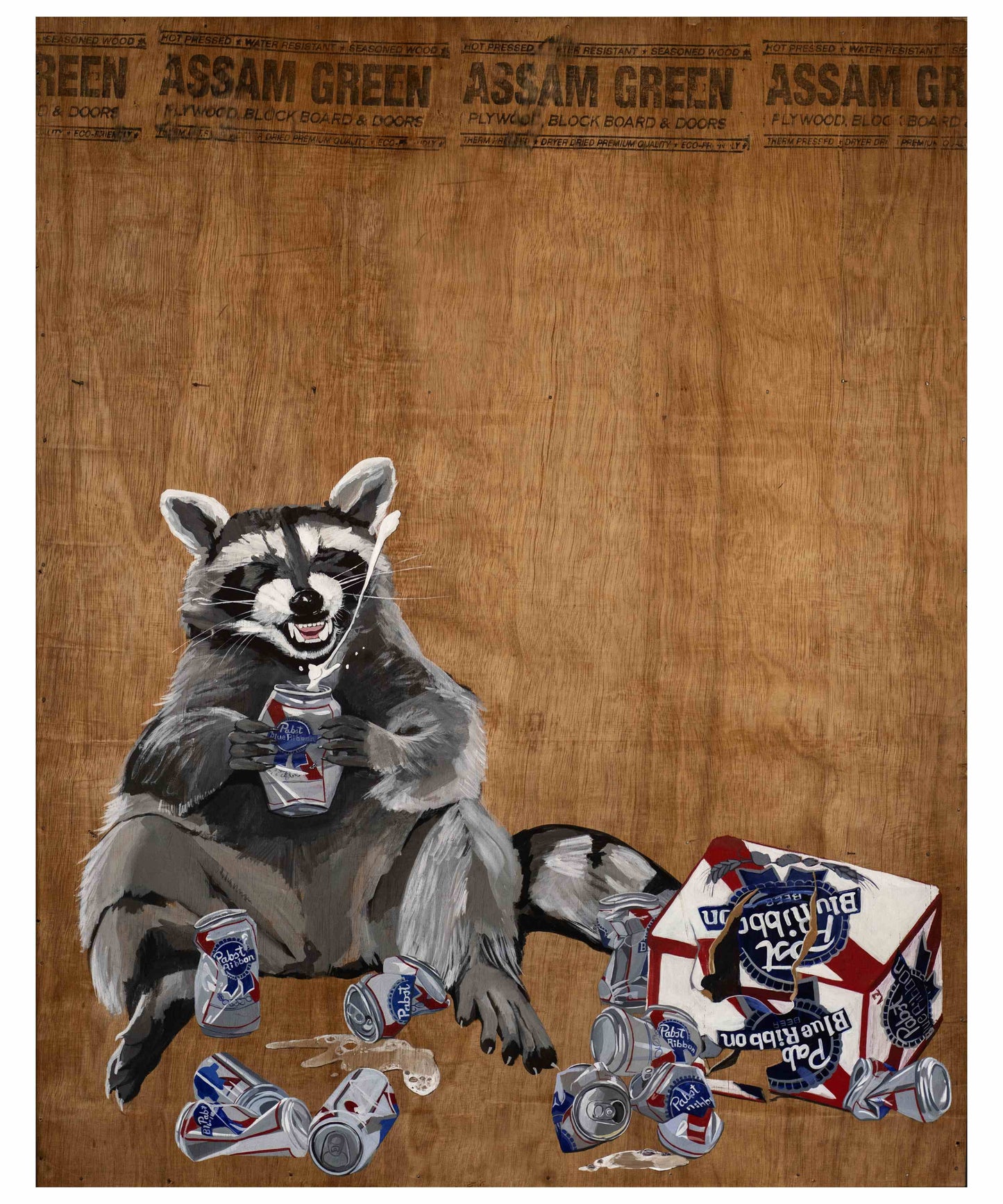 Large Beer Bandit Print Prints Flyn_Costello_Art