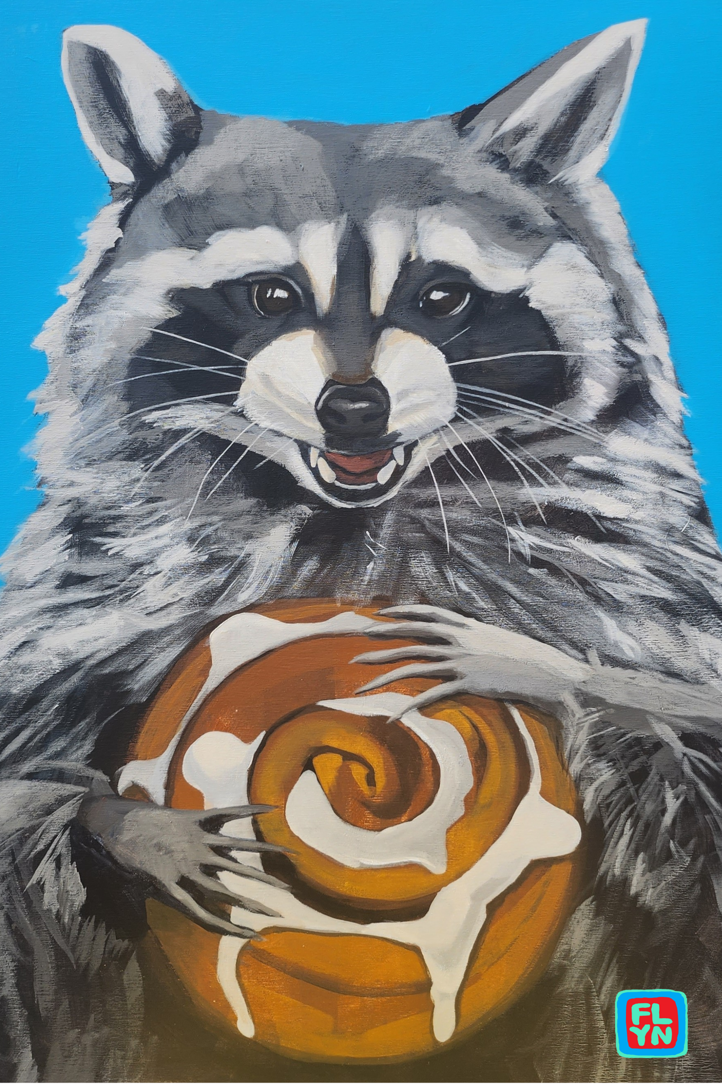 Cinnabun Bandit 6"x9" Print Prints Flyn_Costello_Art