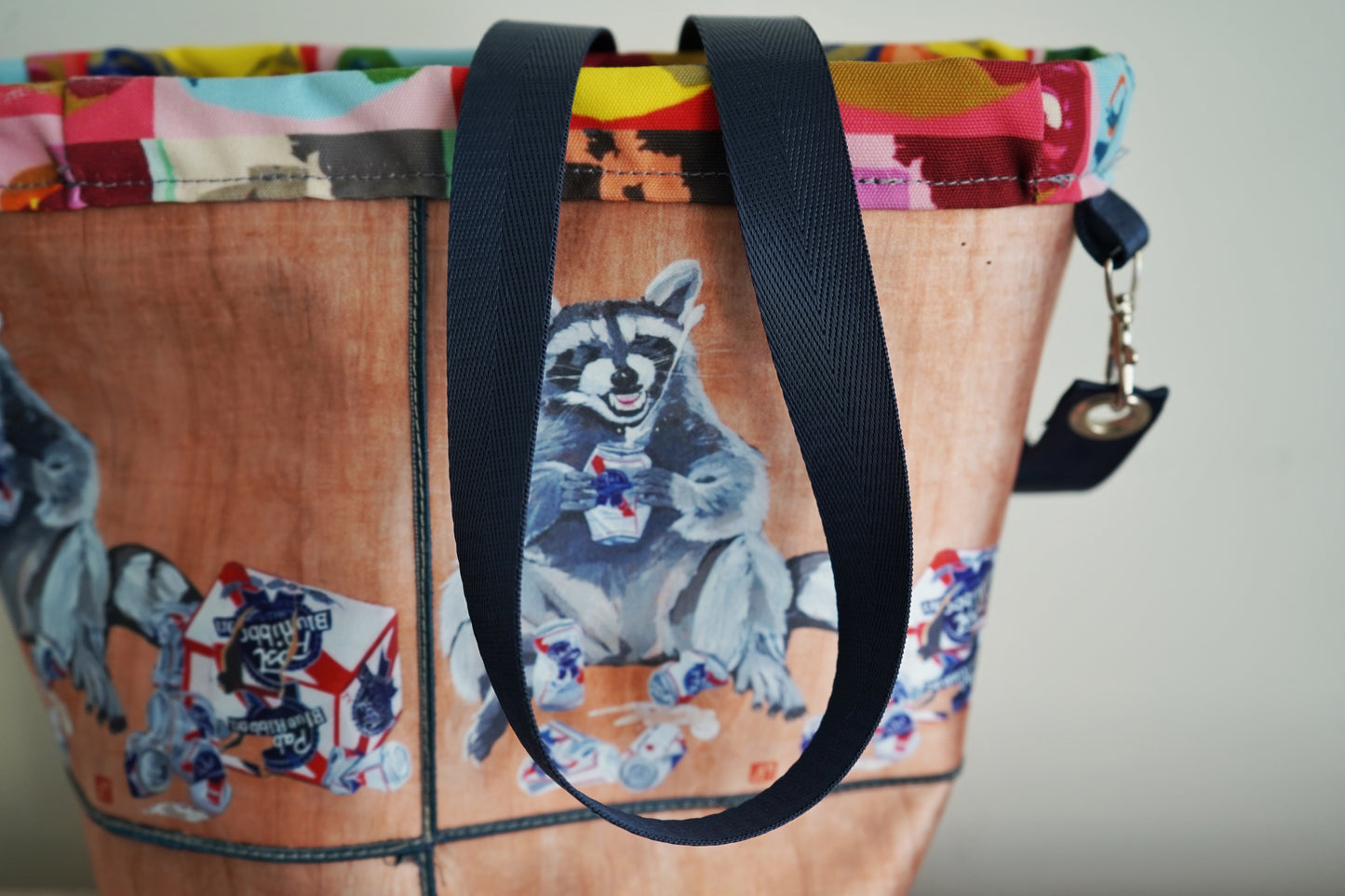 Beer Bandit Handmade Bucket Bag 2 accessory bag Flyn_Costello_Art