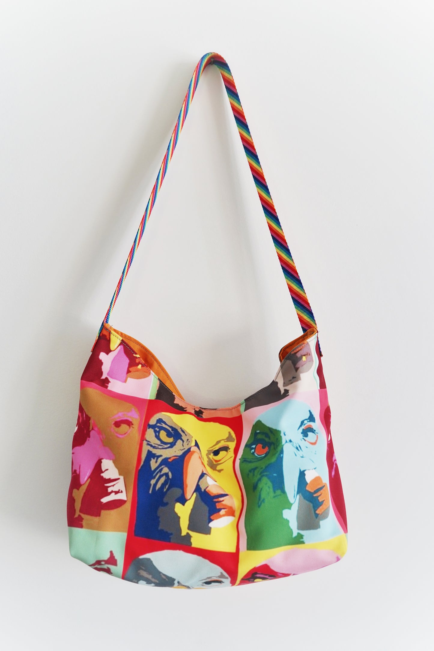 Seagull with Cig Rainbow Strap 2 accessory bag Flyn_Costello_Art