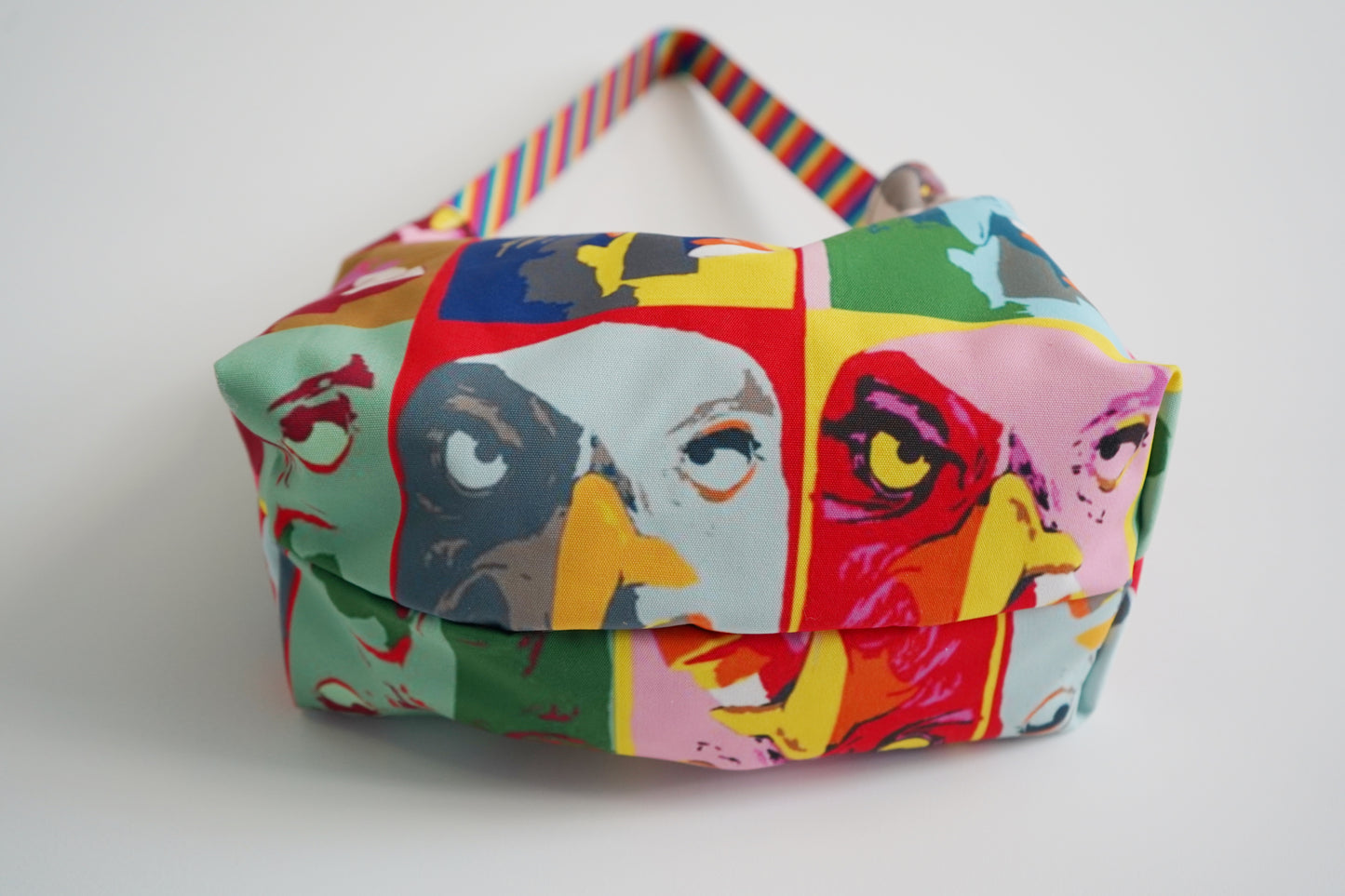 Seagull with Cig Rainbow Strap 2 accessory bag Flyn_Costello_Art