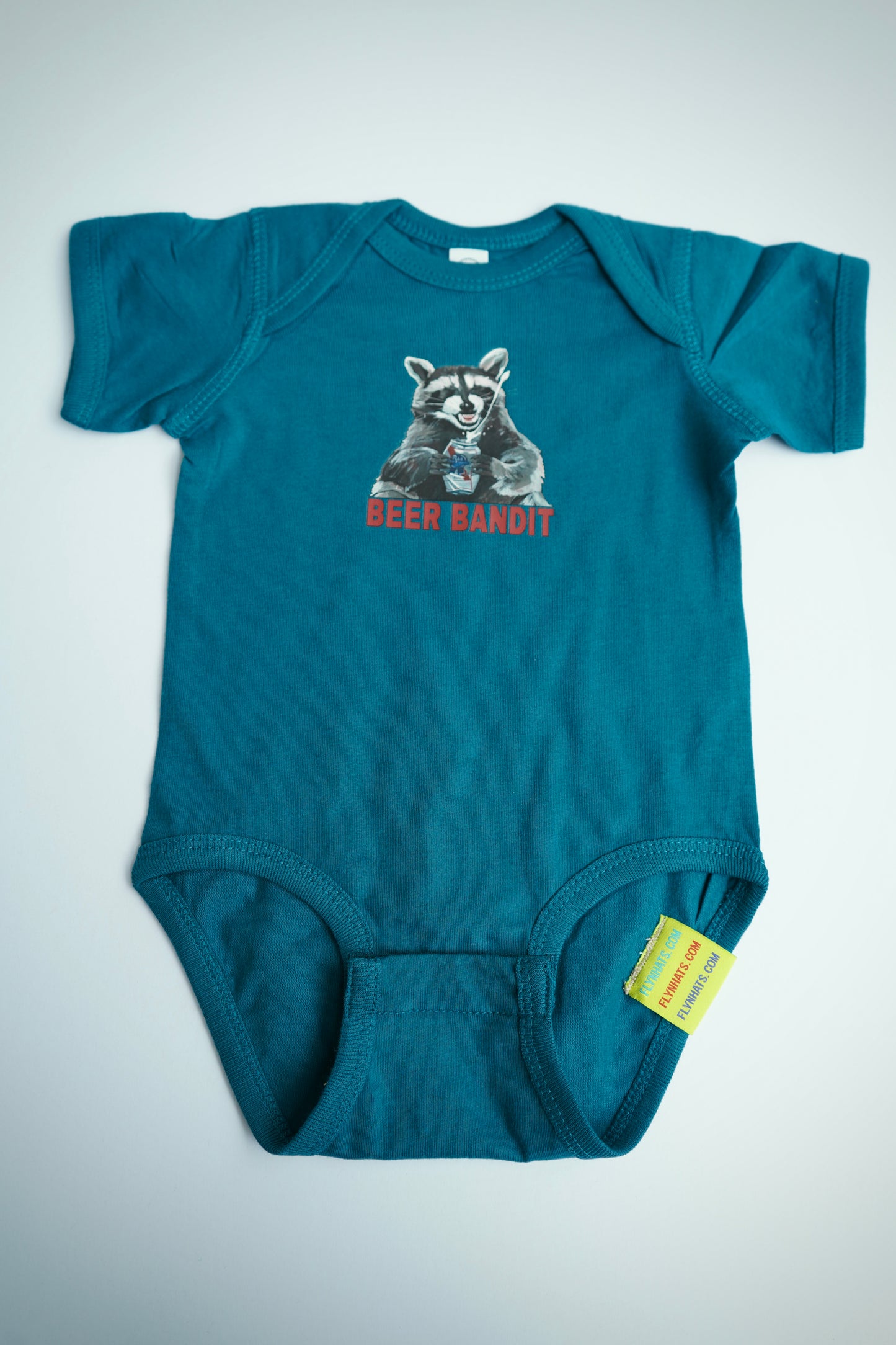 BEER BANDIT Raccoon Baby Onesie FlynHats