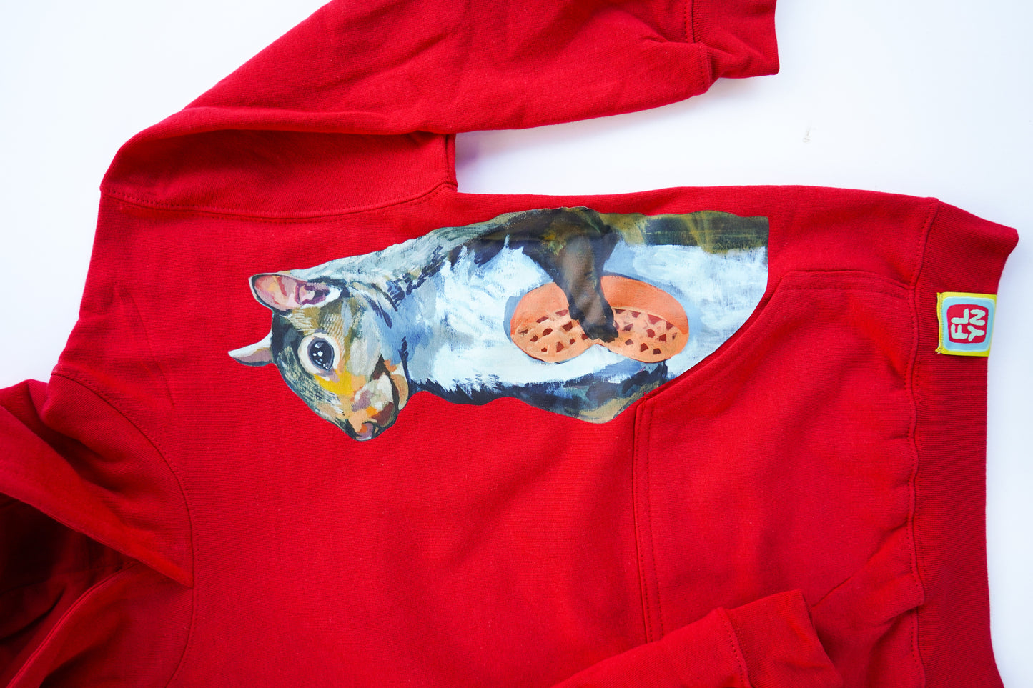 Peanut Squirrel Red Youth Sweatshirt Hoodie FlynHats