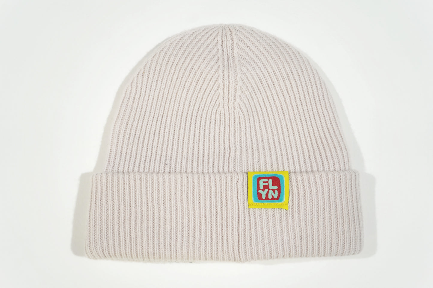 Merino Wool/Cashmere Cream Beanie choose your patch FlynHats