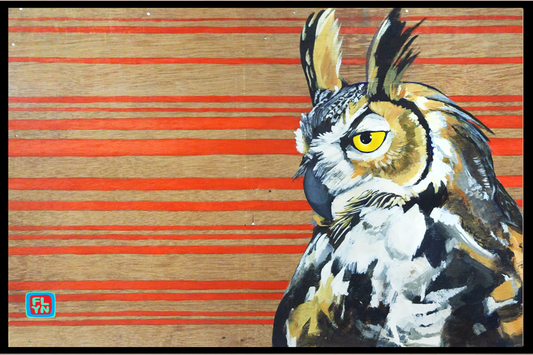 Red Stripe Gaia Print 6"x9" Prints Flyn_Costello_Art