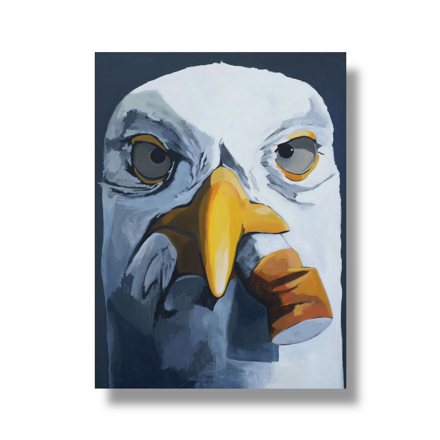 Seagull With Cig Sticker Stickers FlynHats