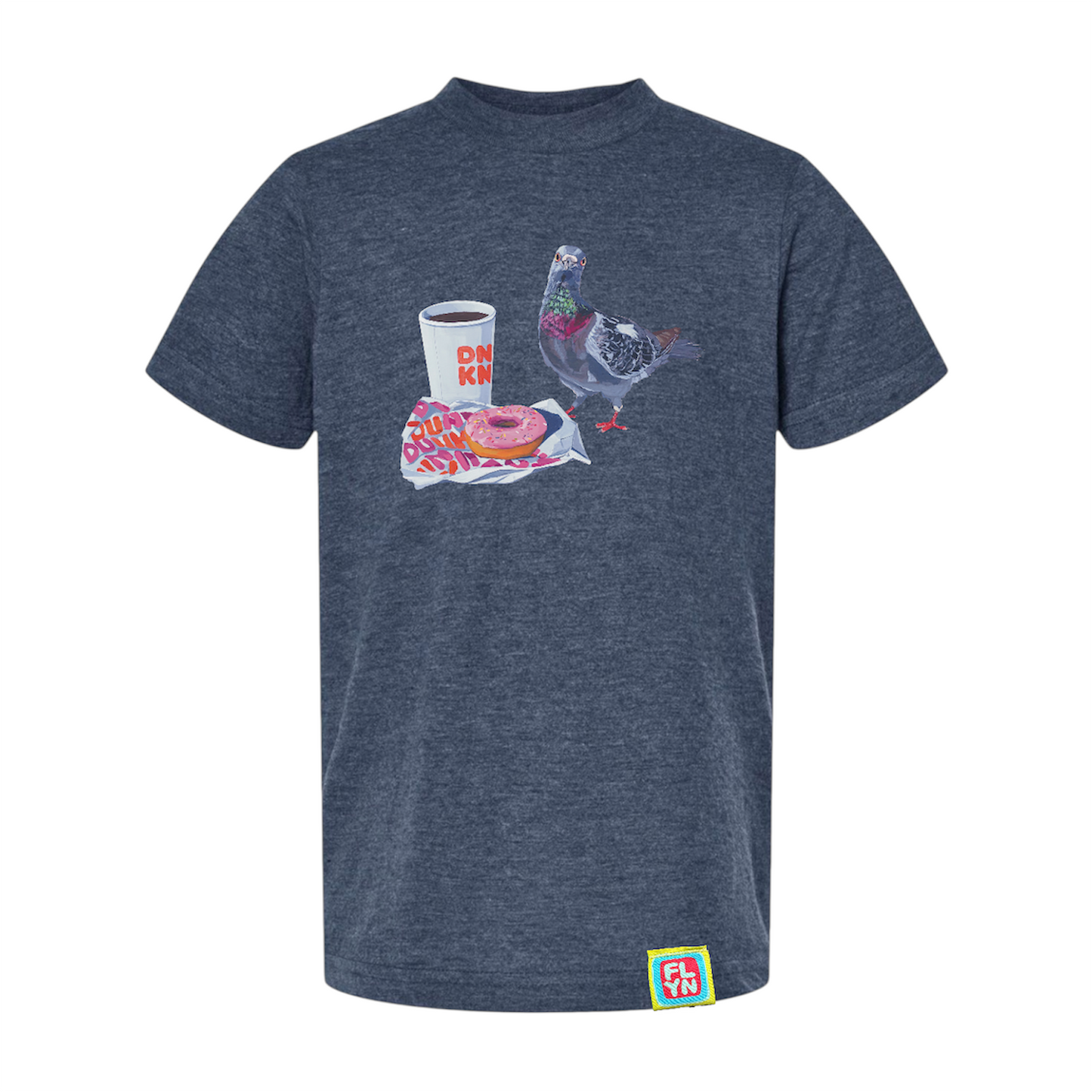 Pigeons Run on Donuts Youth Tshirt FlynHats