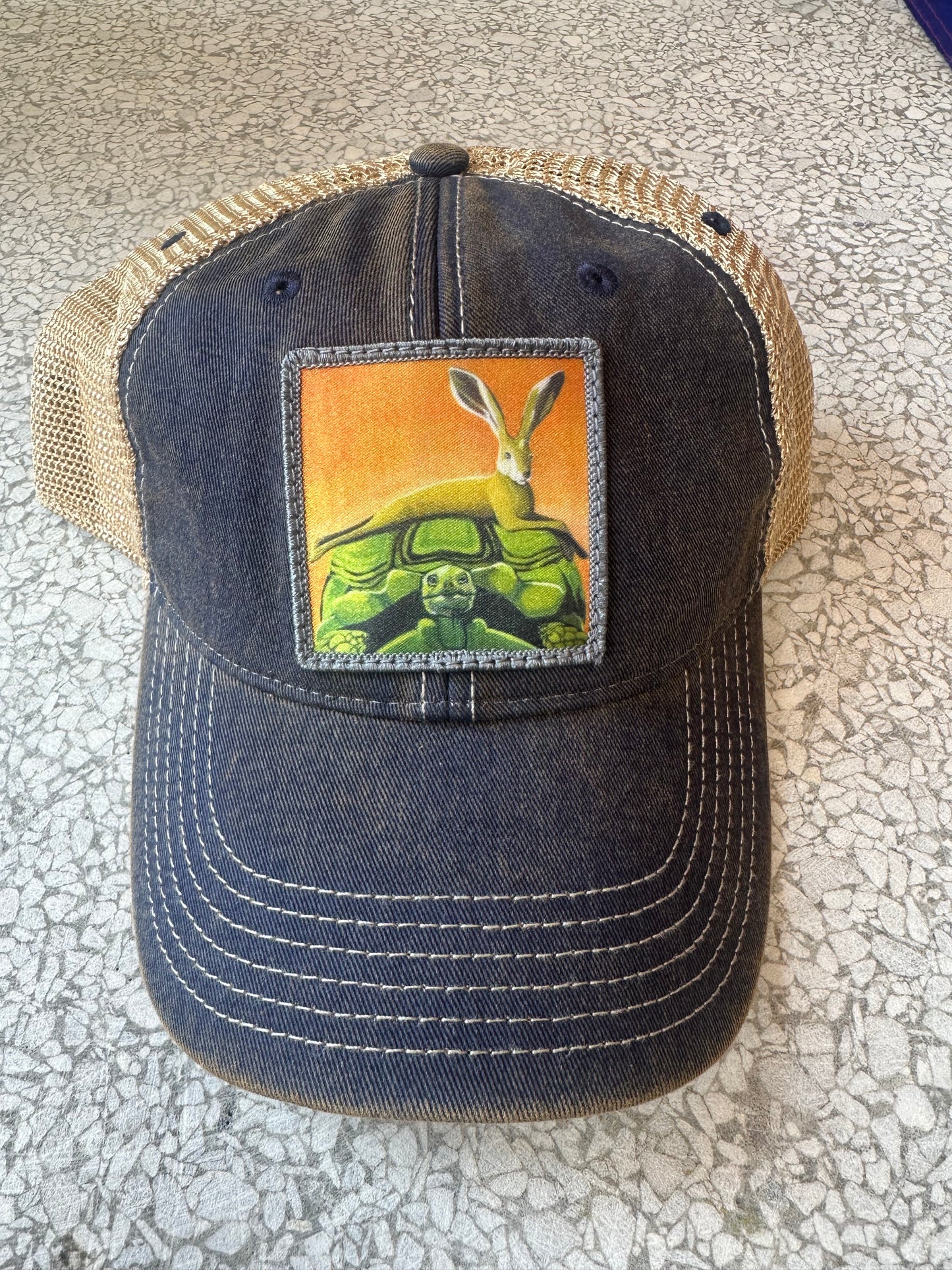 Navy/ Khaki Trucker Cap