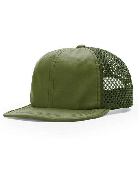 Olive Wideset Mesh Cap