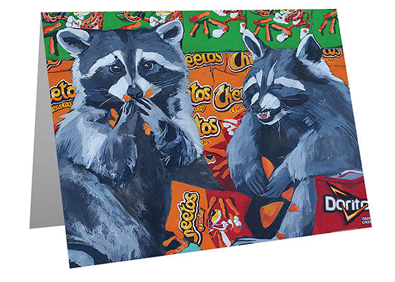Junkfood Bandits Greeting Crad Flyn_Costello_Art