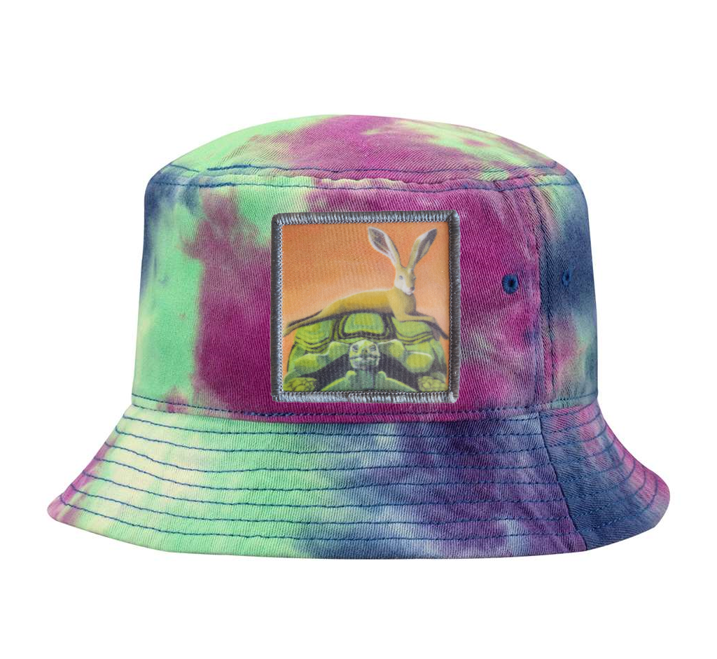 Tye Dye Bucket - Purple Hats Flyn Costello The Tortoise By A Hare