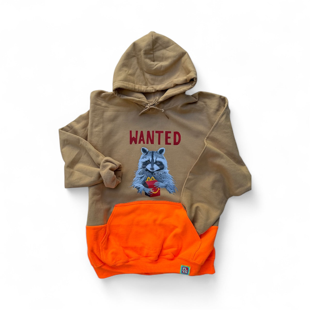 ONE OFF 2 Tone Hoodies Size XL SUPER LIMITED FlynHats CAMEL/ORANGE