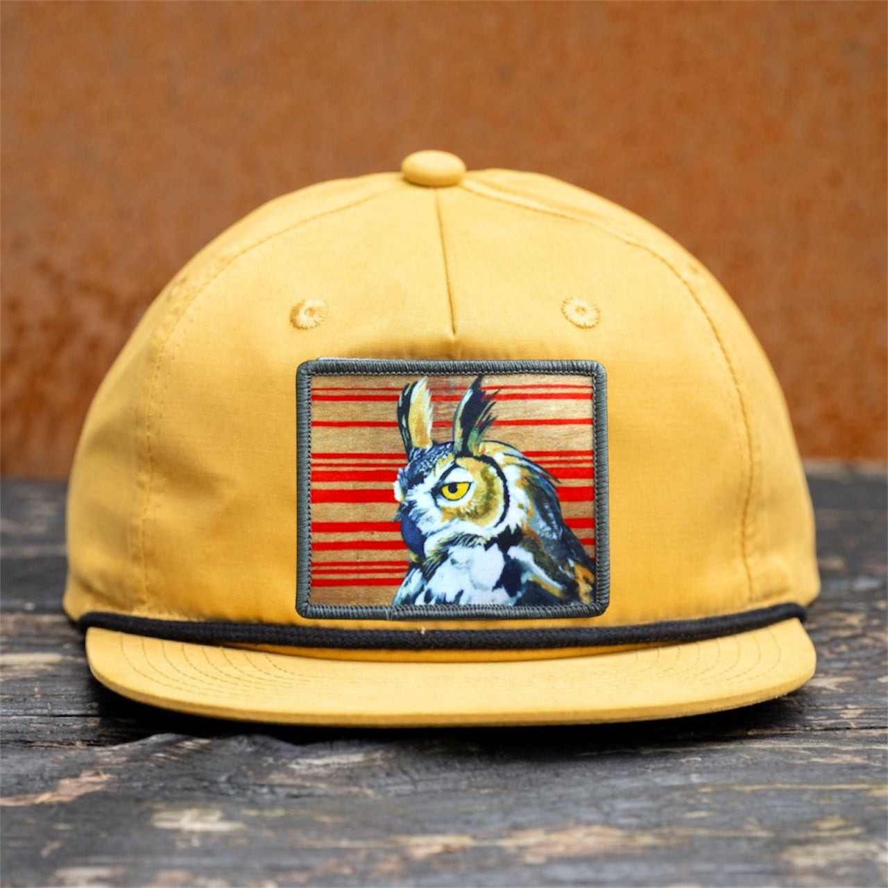 Biscuit/Black Rope Cap Hats FlynHats