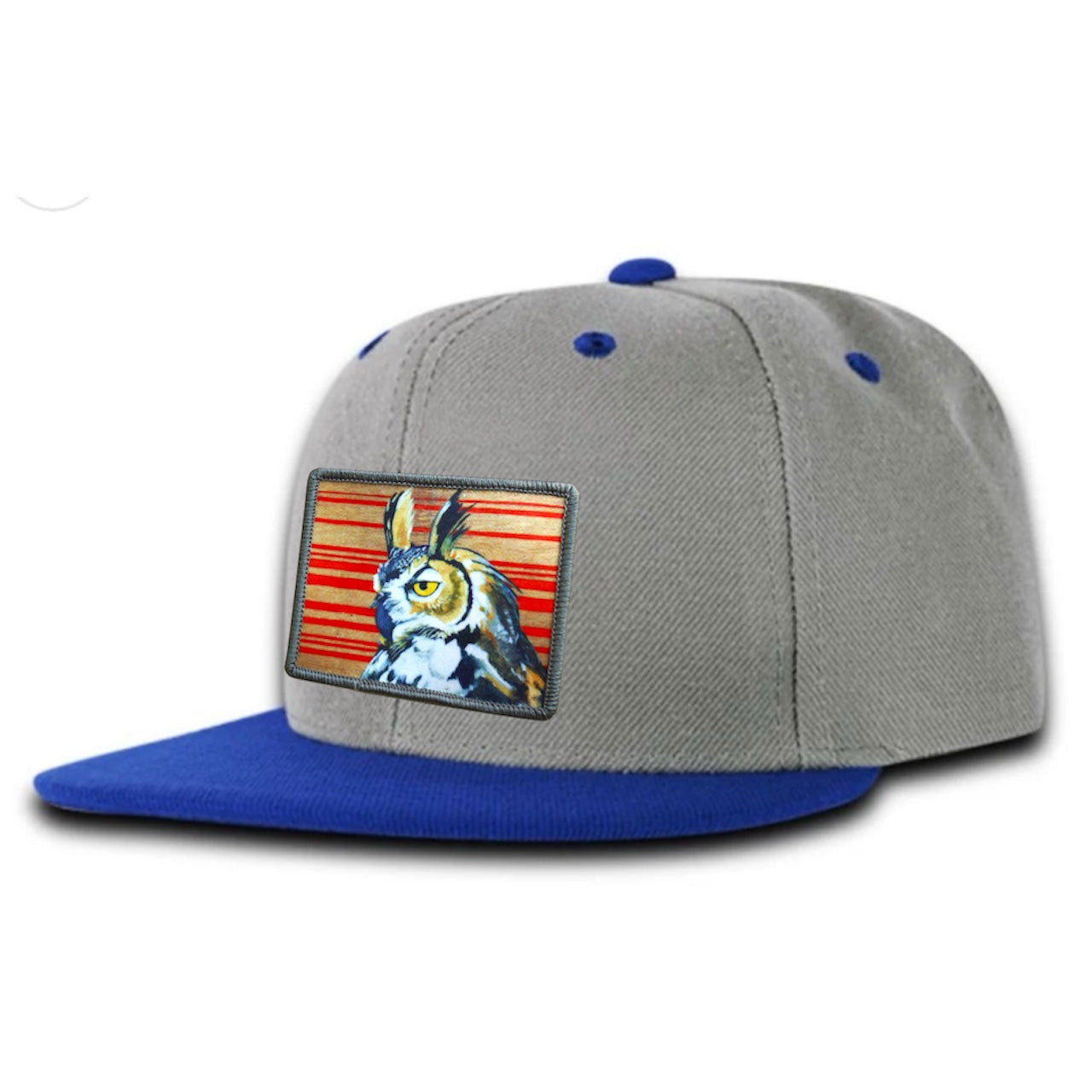 Kids Grey/Blue Trucker Hats FlynHats