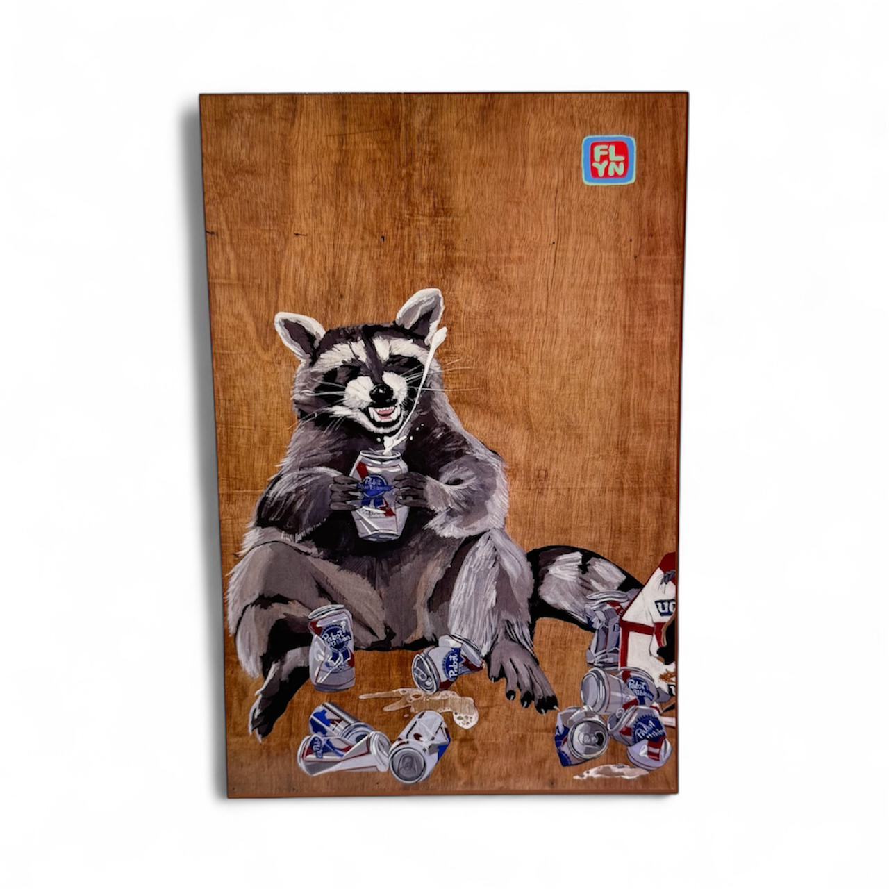 BEER BANDIT Raccoon Small Print Prints Flyn_Costello_Art