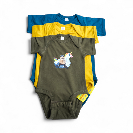 Unicorn Drifter Baby Onesies FlynHats