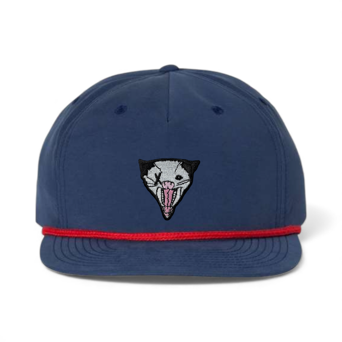 Not Dead Yet Opossum Rope Hat Hats Flyn Hats Navy/Red