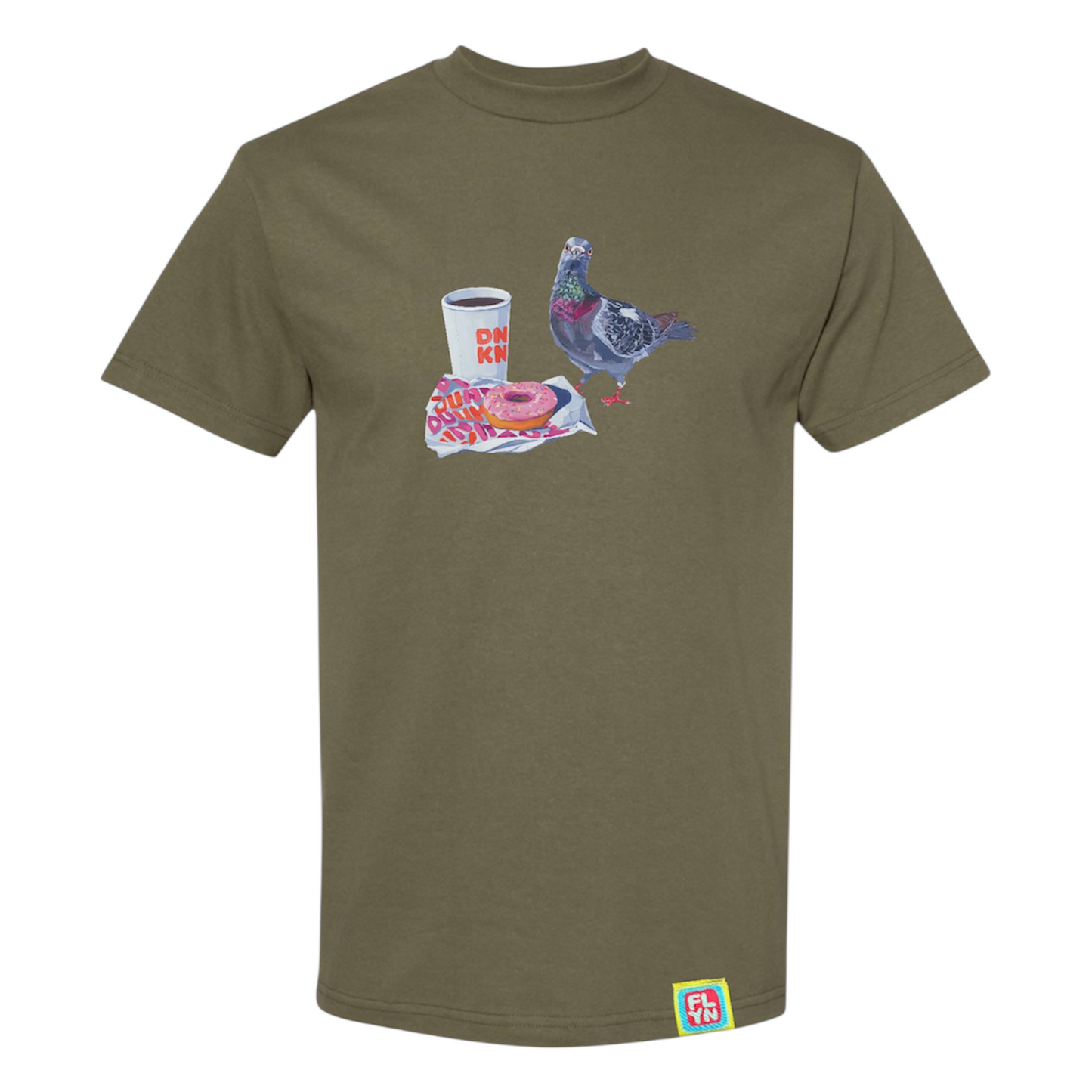 Pigeons Run On Donuts t-shirt FlynHats