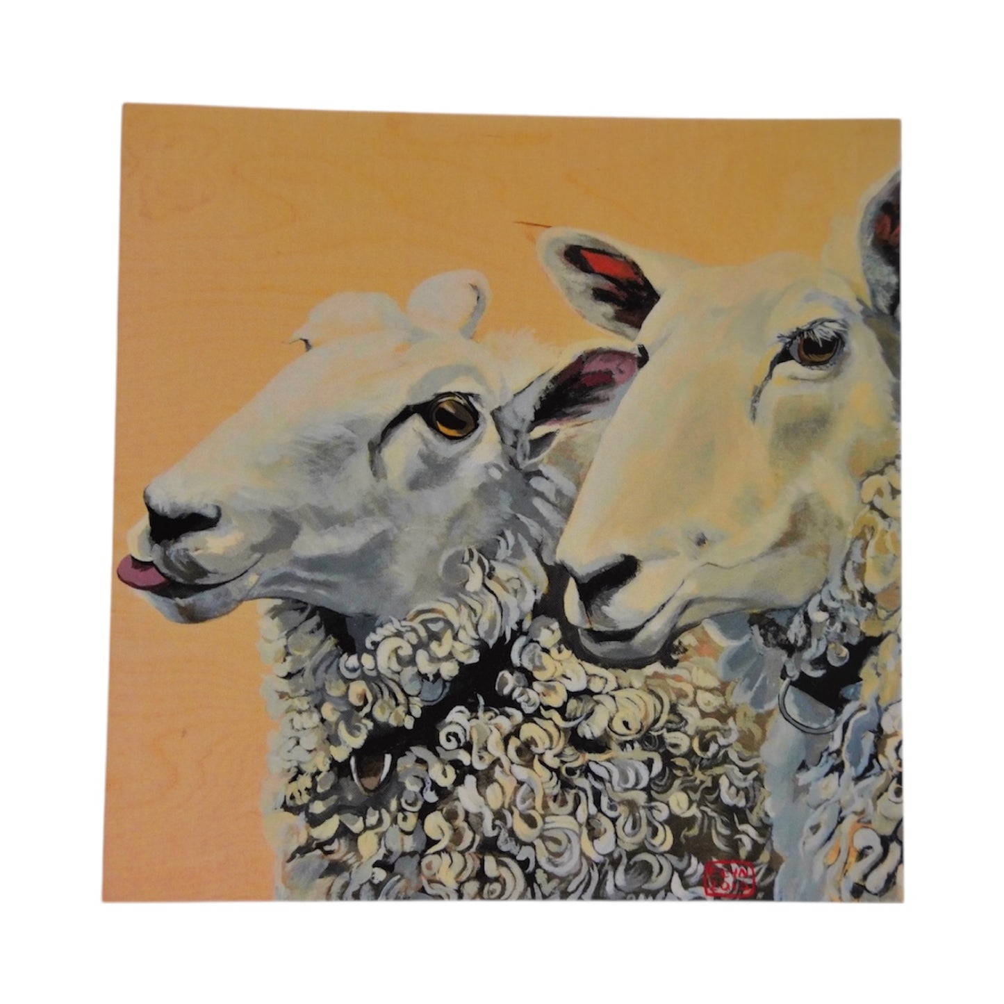 Two Sheep Mini Print / Card Flyn Costello