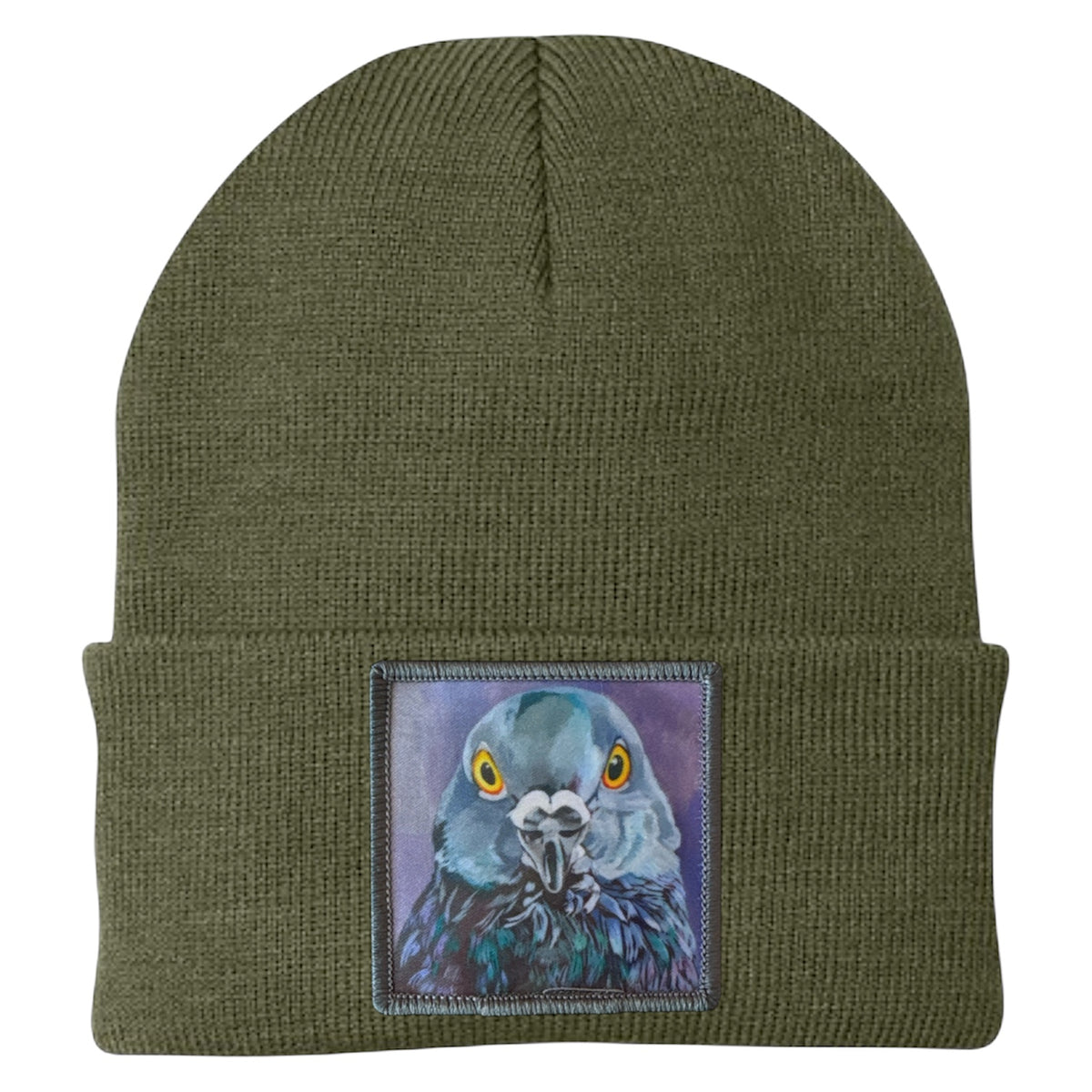 City Bird Pigeon Beanie Hats Flyn Hats Olive