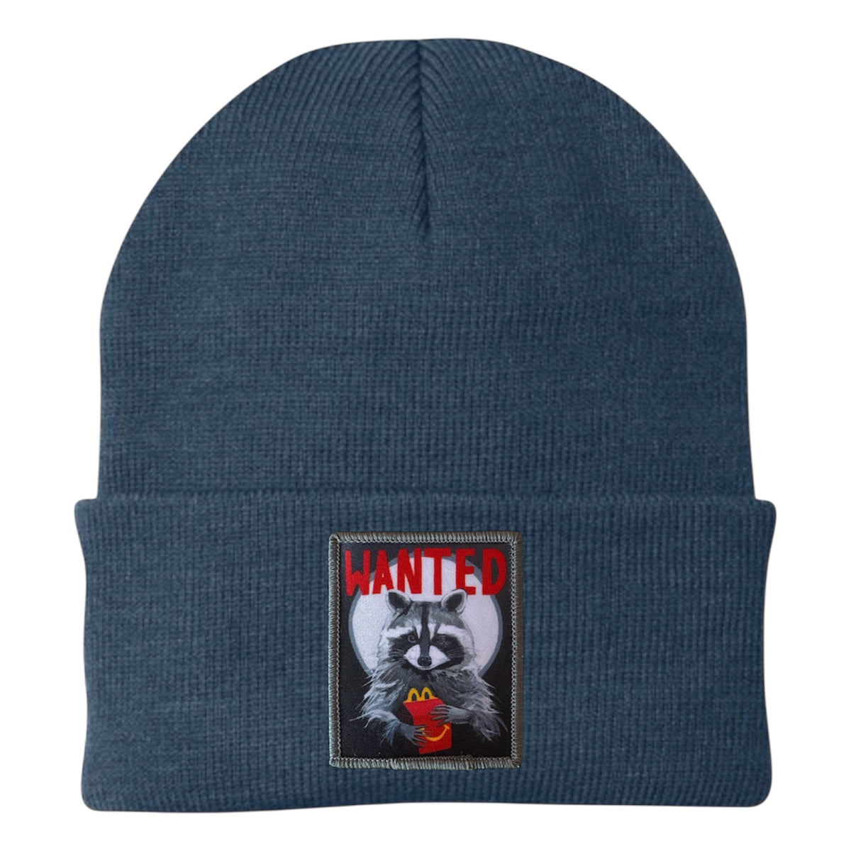 Wanted Raccoon Beanie Hats Flyn Hats Dusty Blue