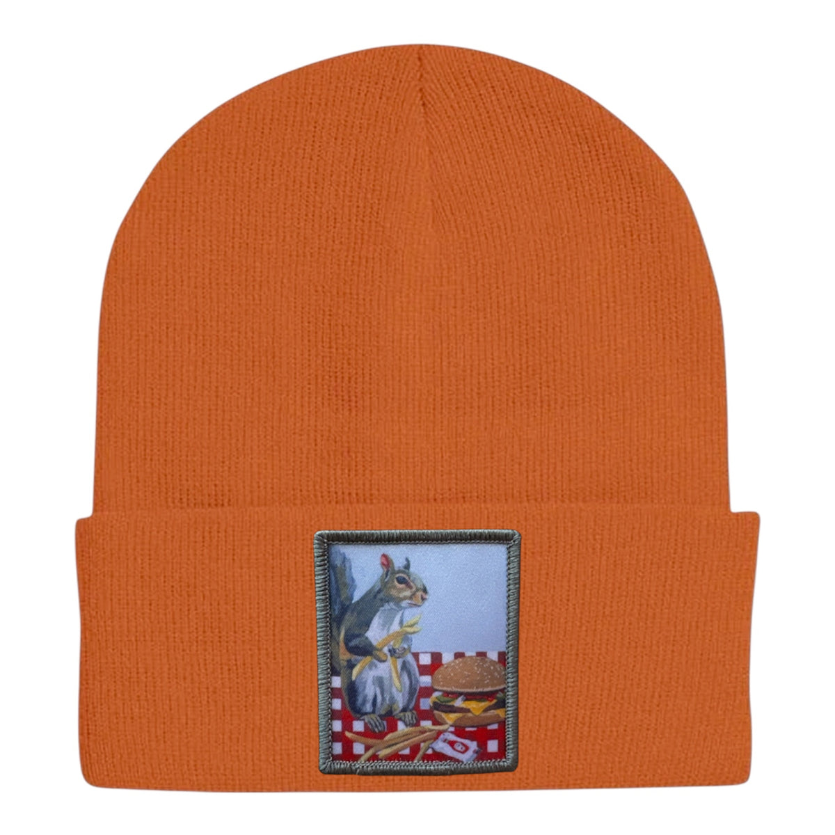Squirrel Burger Beanie Hats Flyn Hats Burnt Orange