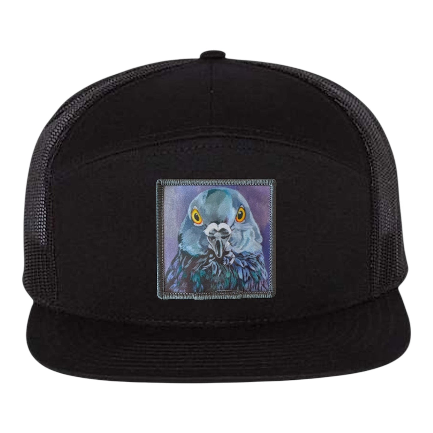City Bird Seven Panel Hat Hats FlynHats Black