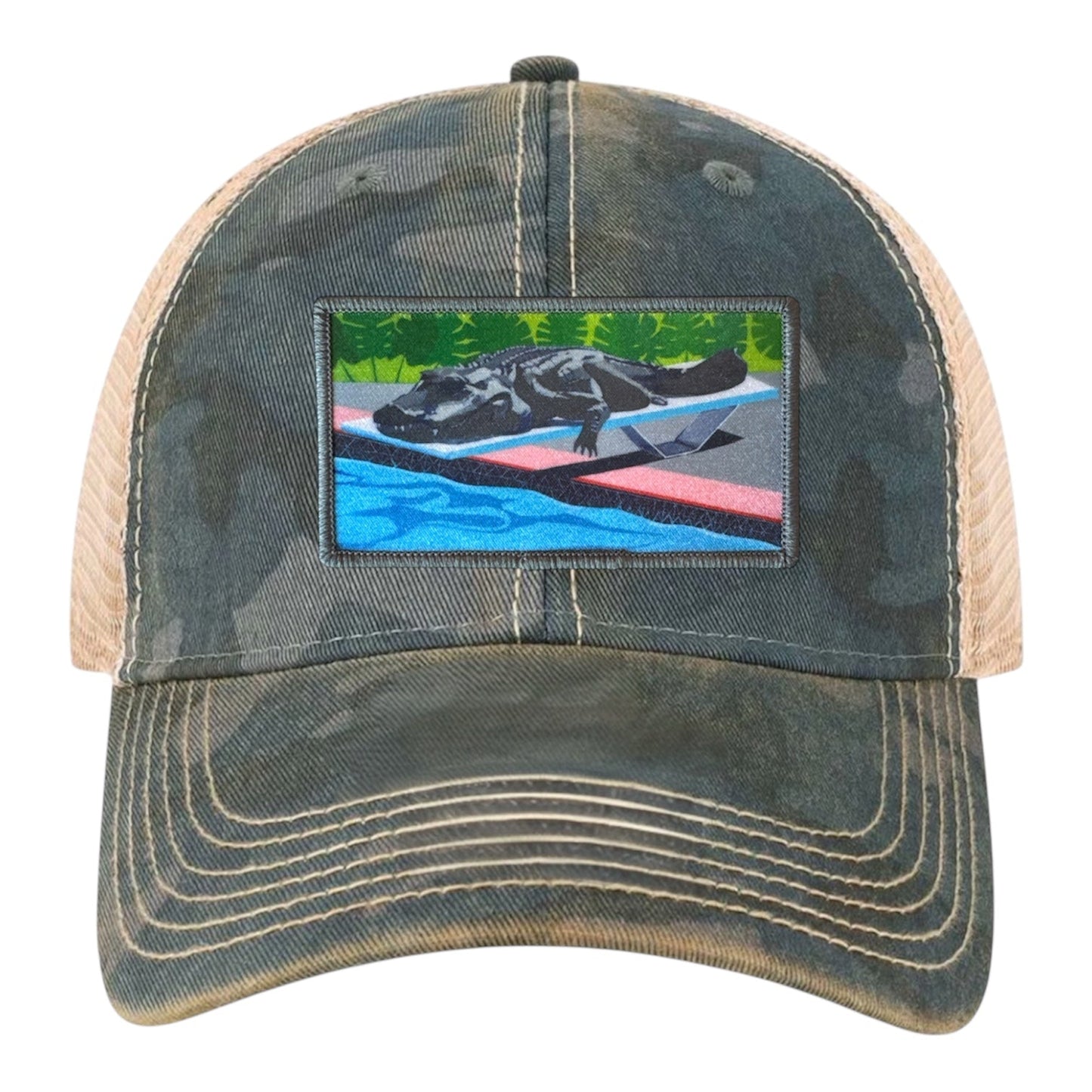 Pool Party Canceled Unstructured Hat Hats FlynHats Navy Camo