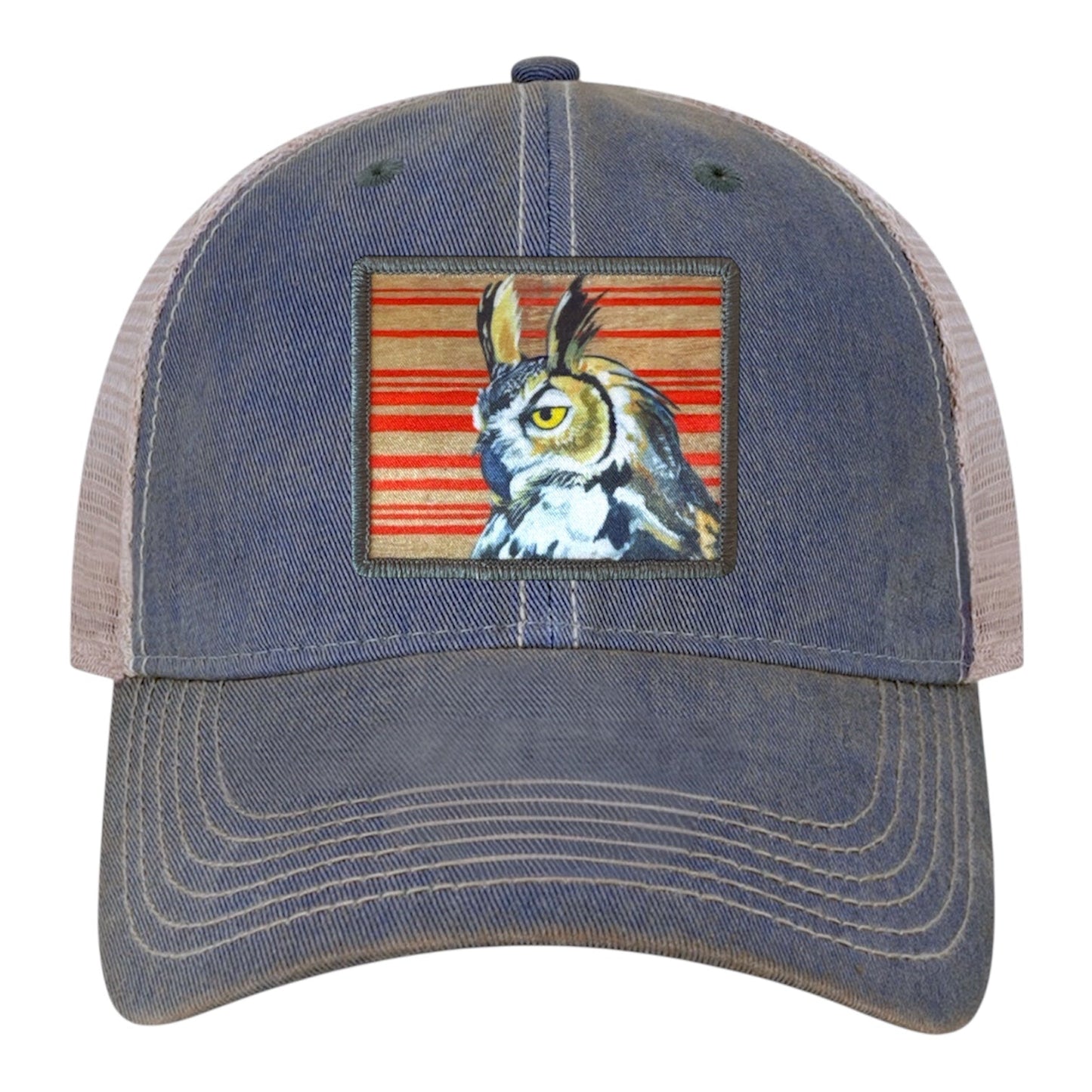 Gaia Trucker Hat Hats FlynHats Navy/Khaki