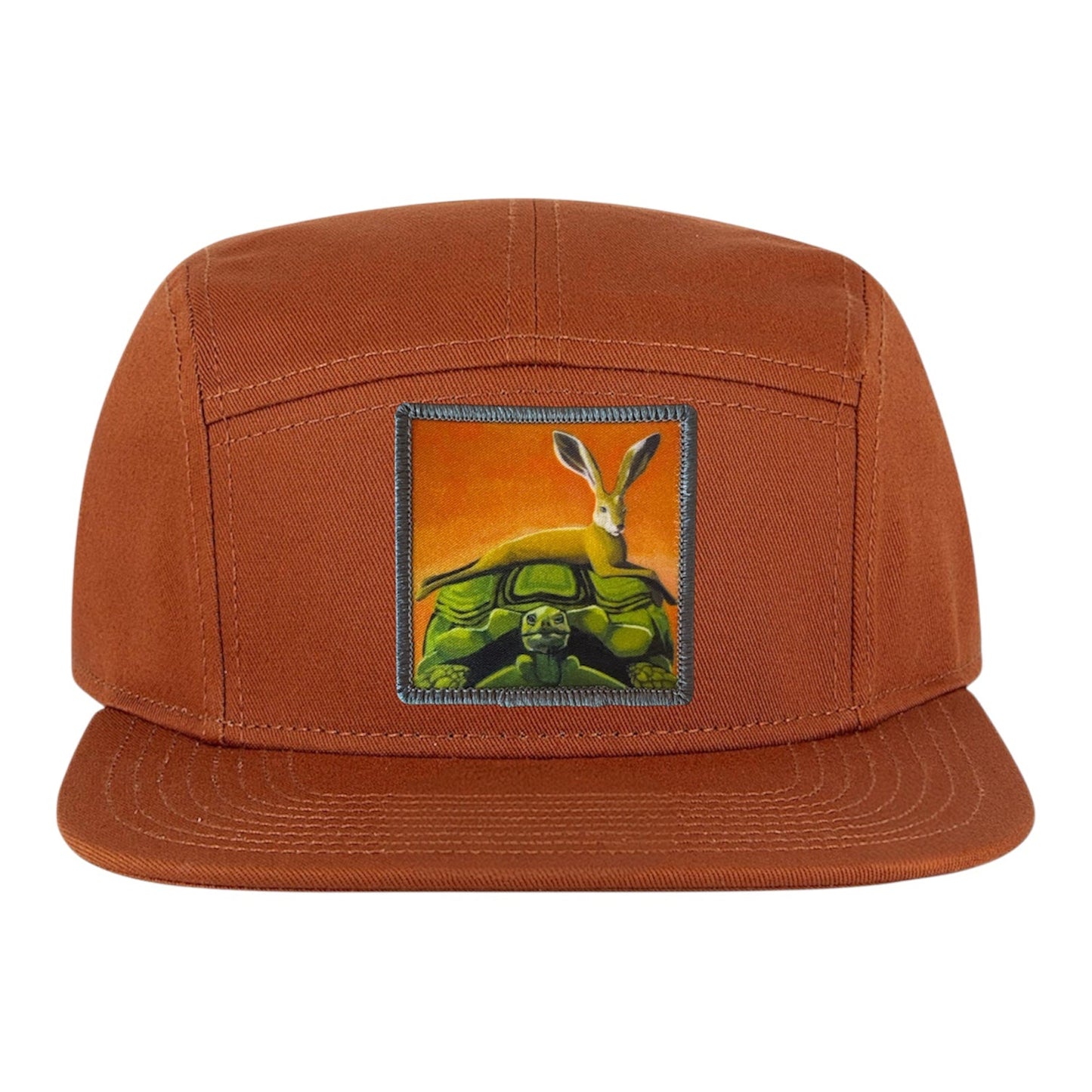 The Tortoise by a Hare Camper Hat Hats FlynHats Orange