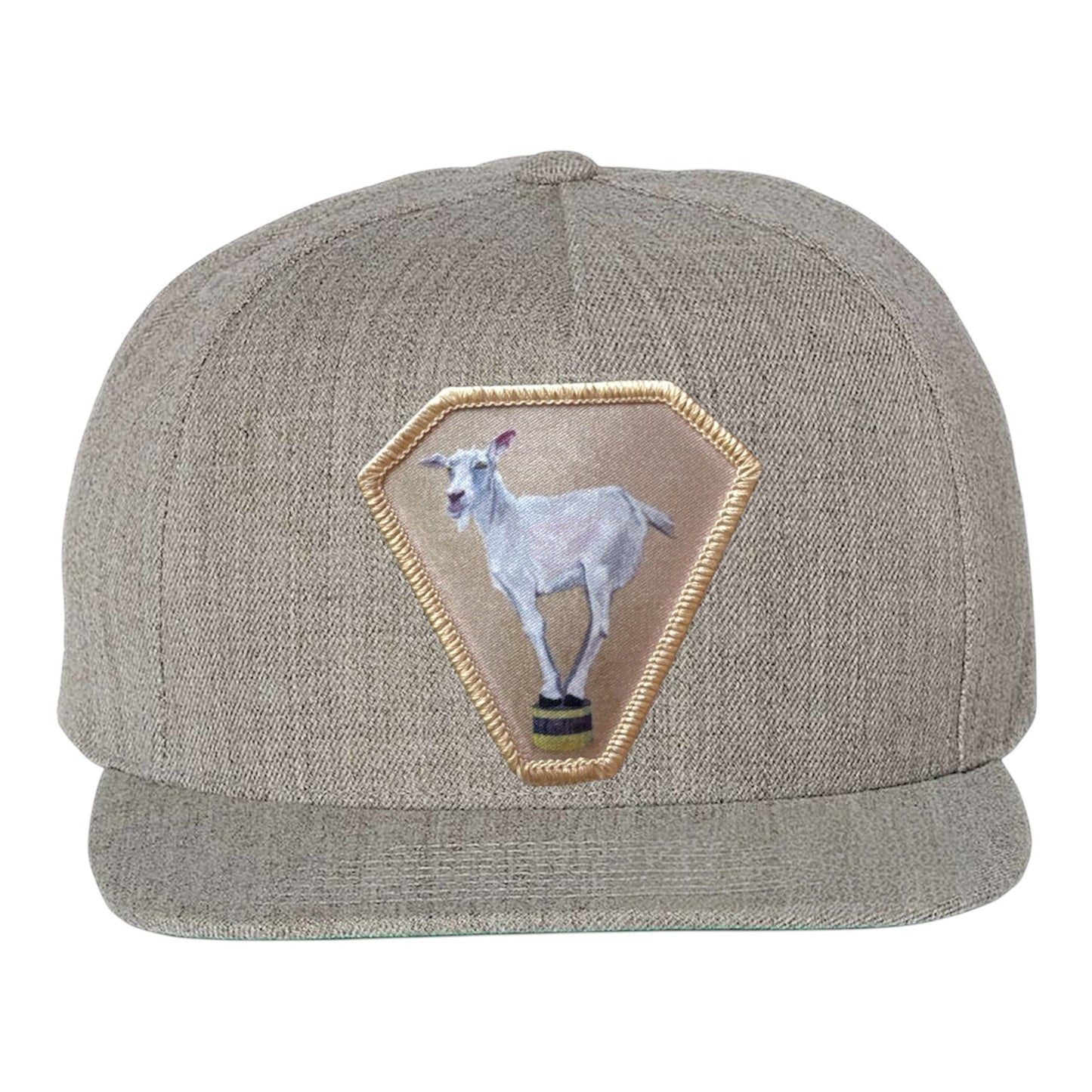 Diamond Goat Snapback Cap Hats FlynHats Heather Grey