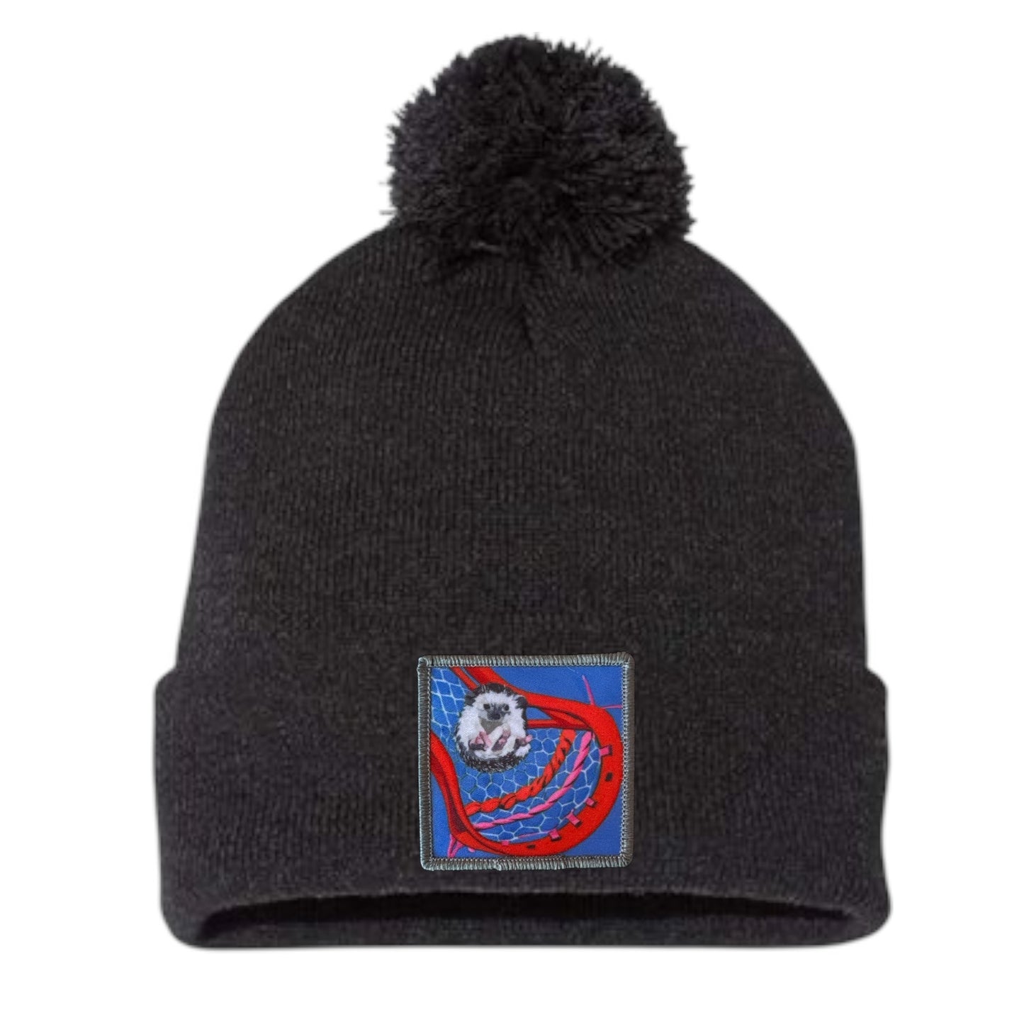 Pom Pom Beanie Choose your patch