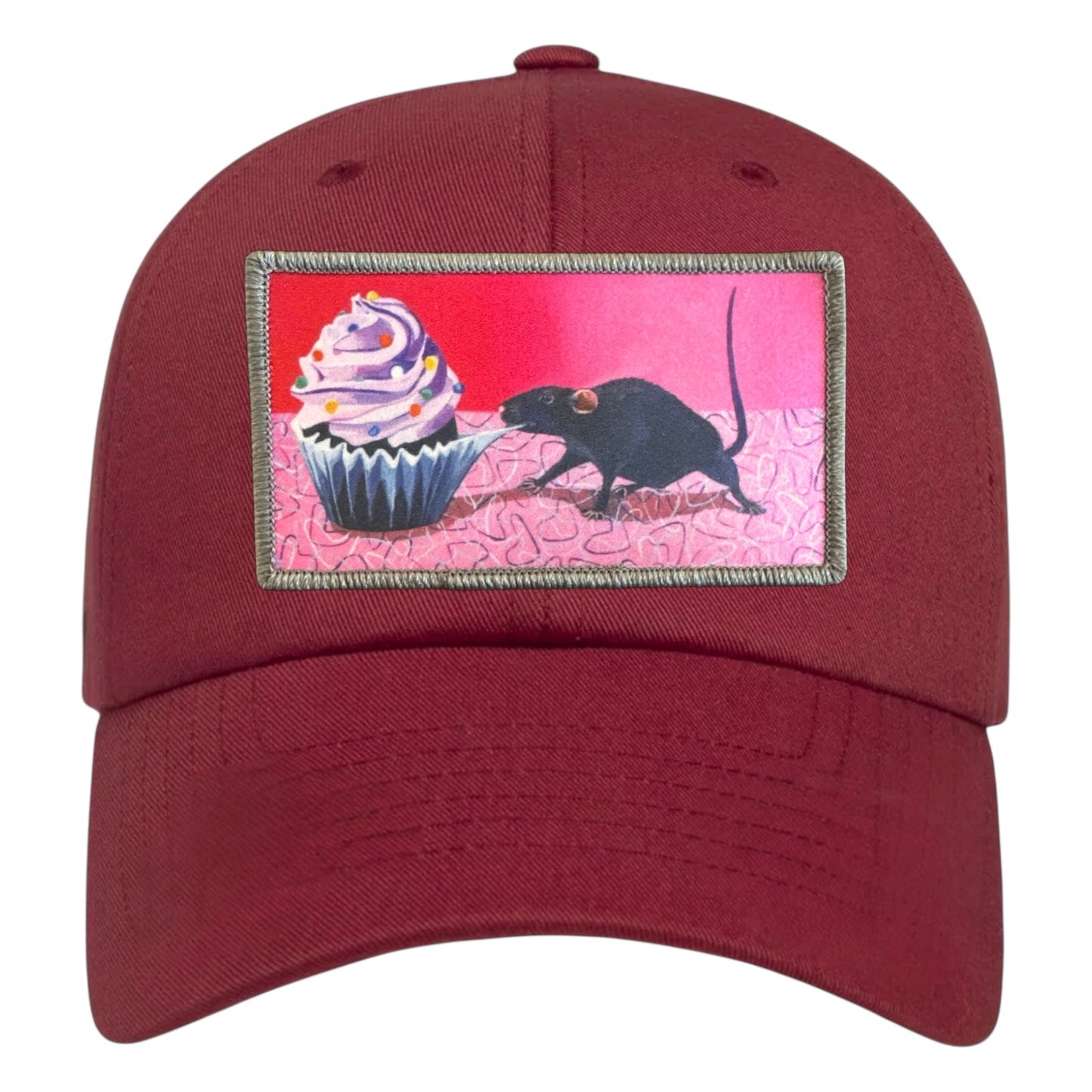 Rats Got My Cake Dad Hat Hats FlynHats Eco-Washed Rose