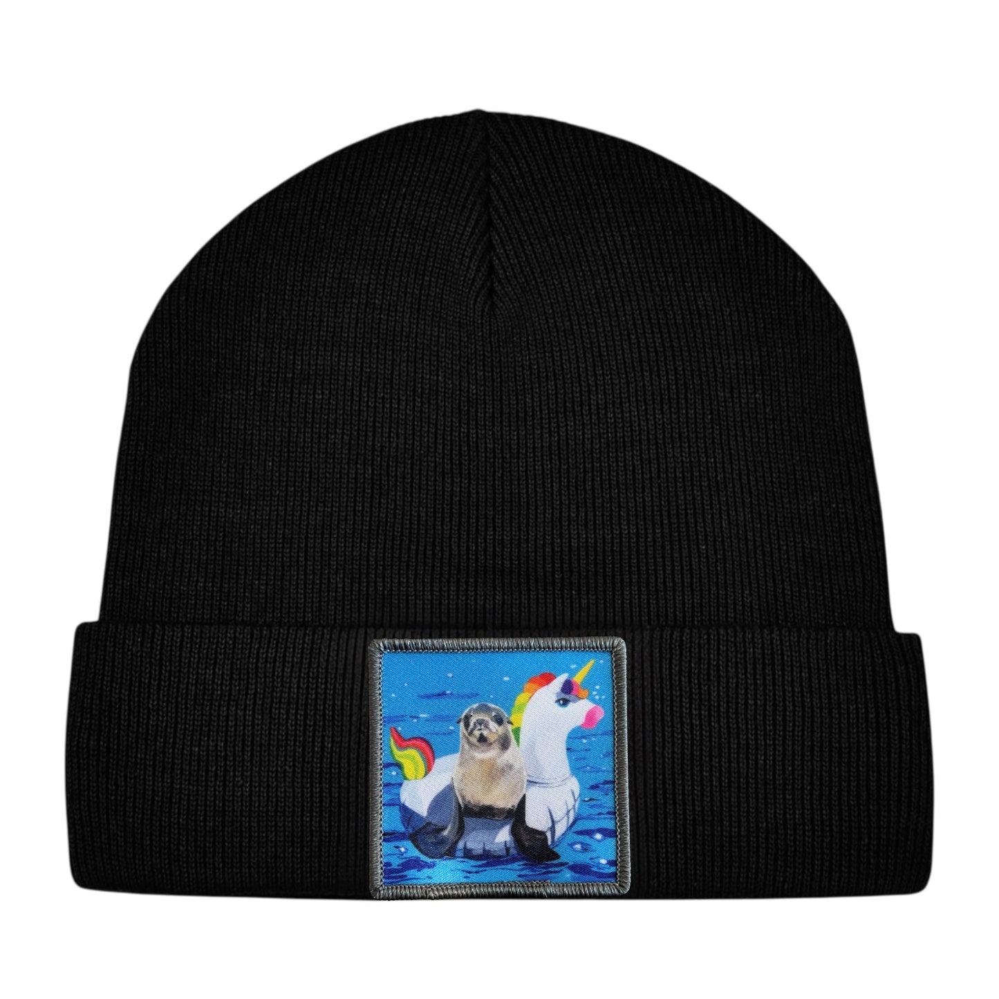 Unicorn Drifter Toddler Beanie FLYNhats Black