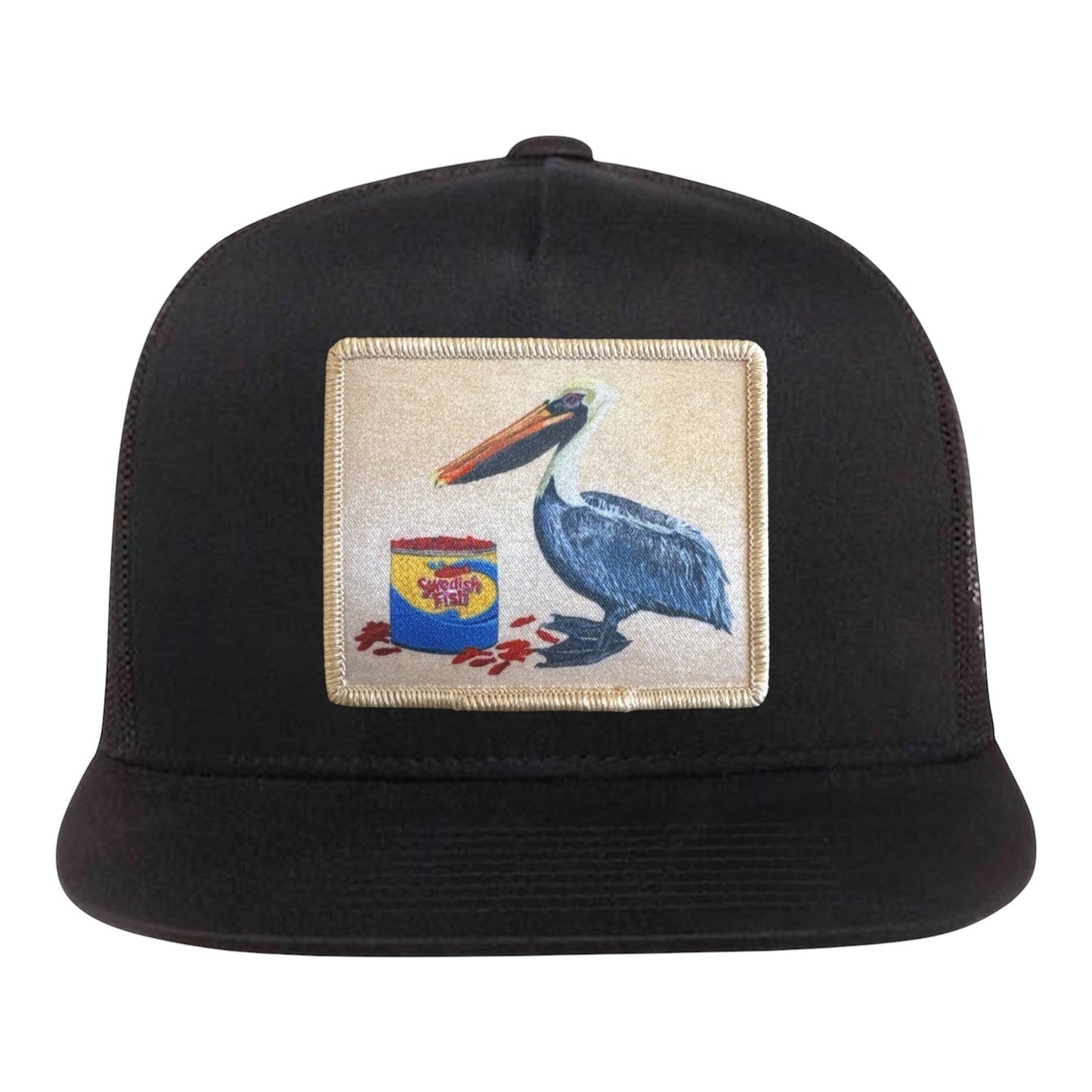 Gone Fishin' 5 Panel Cap Hats FlynHats Black