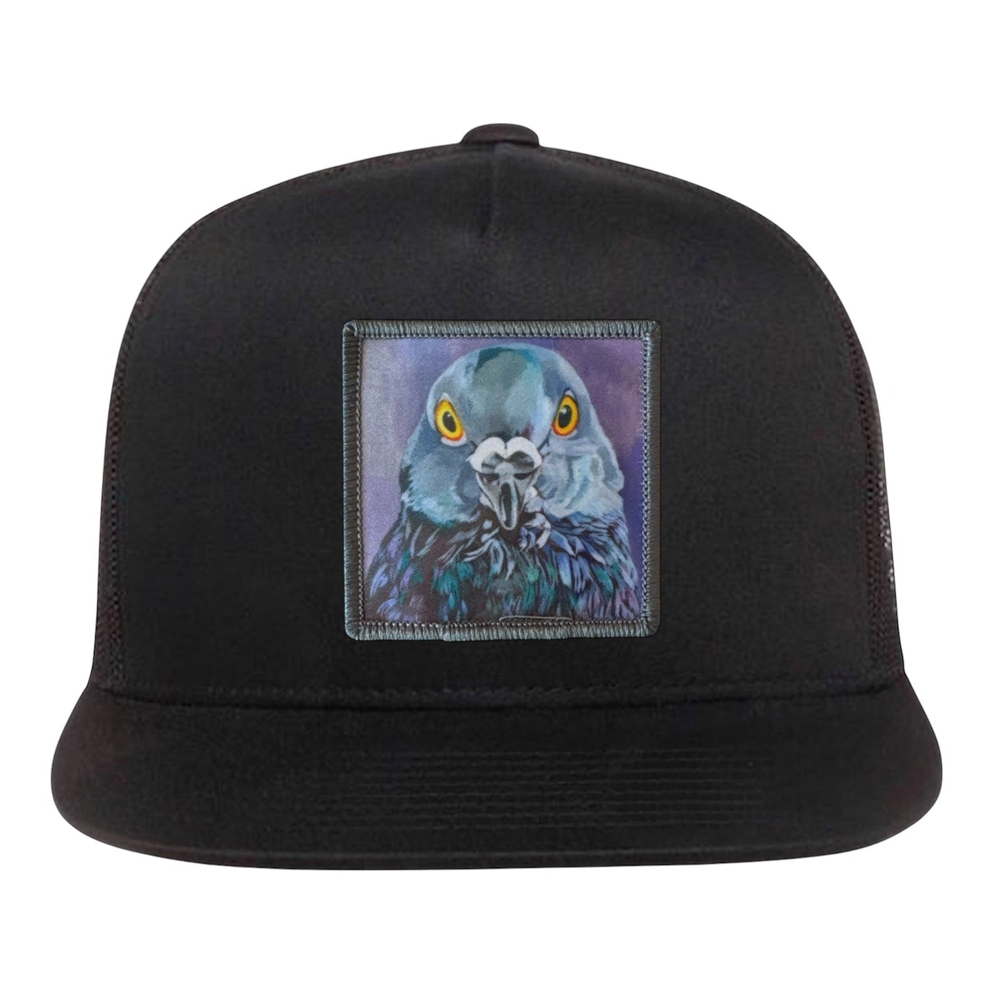 City Bird 5 Panel Cap Hats FlynHats Black
