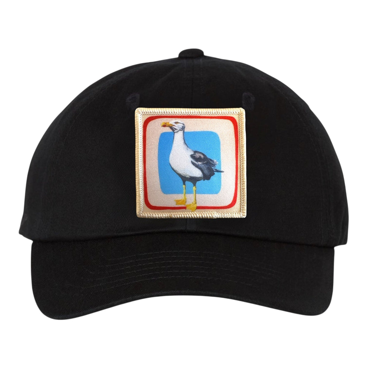 Seagull Dad Hat Hats FlynHats Eco-Washed Black