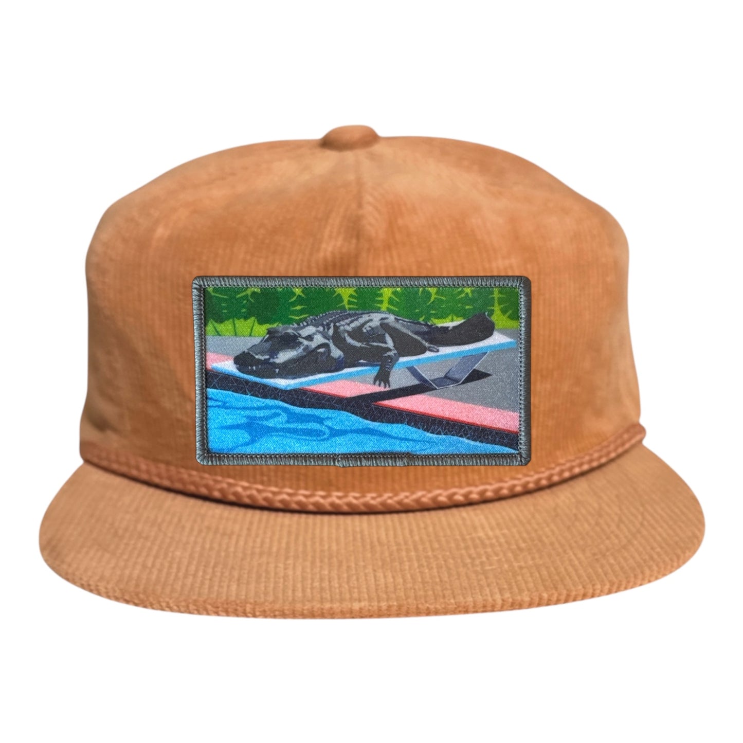Peach Corduroy Rope Hat