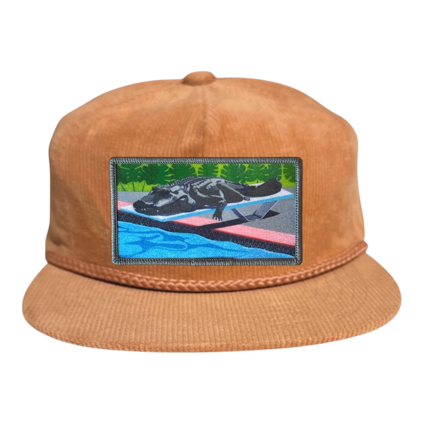 Pool Party Canceled Rope Cap Hats FlynHats Peach Corduroy