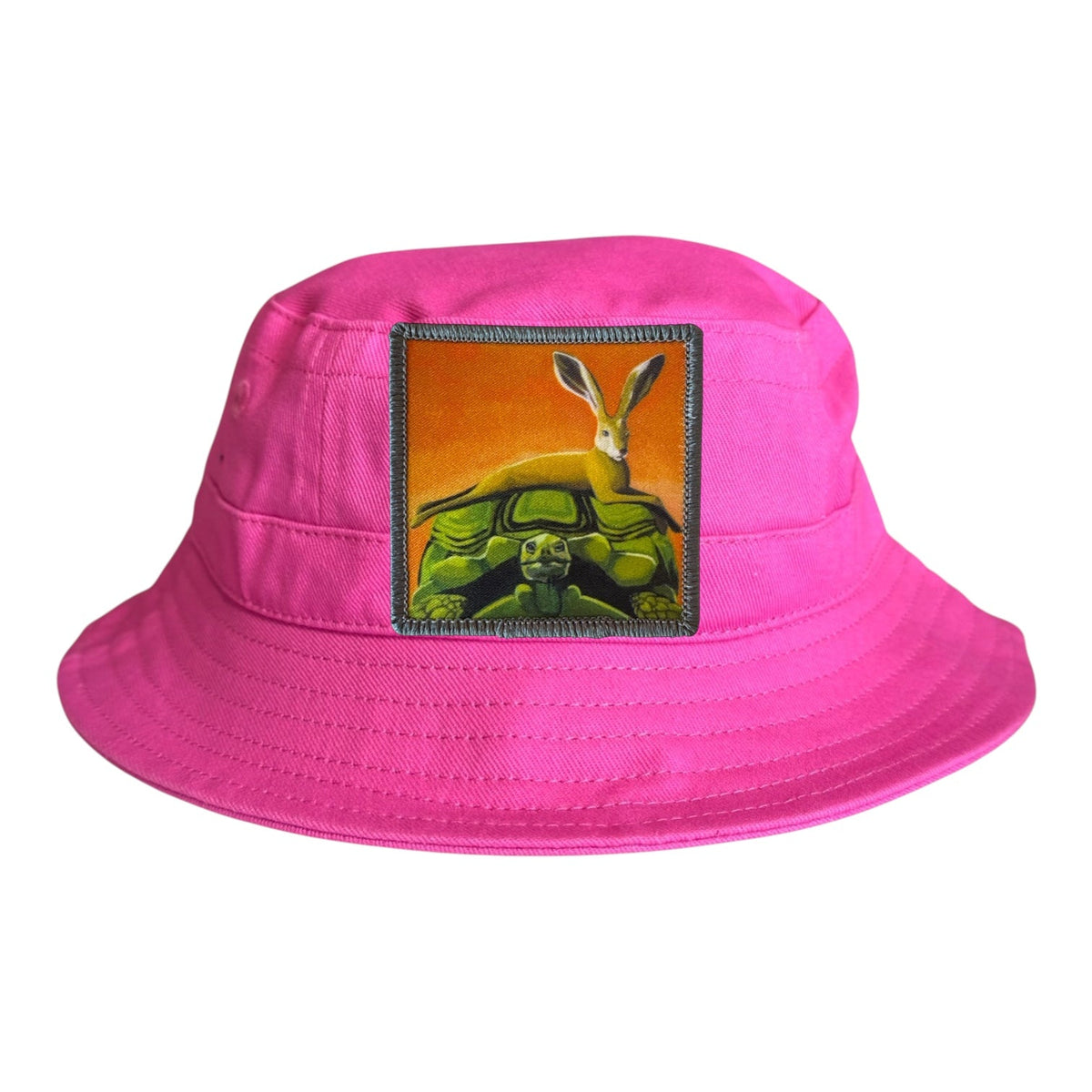 The Tortoise by a Hare Youth/Toddler Bucket Hat - Neon Fuchsia