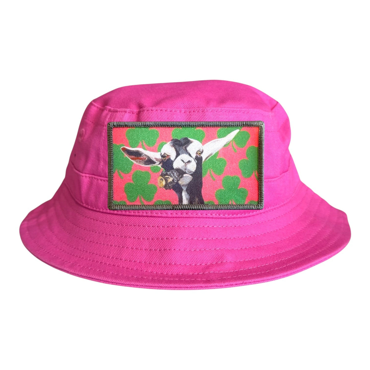 Can Crusher Goat Youth/Toddler Bucket Hat - Neon Fuchsia