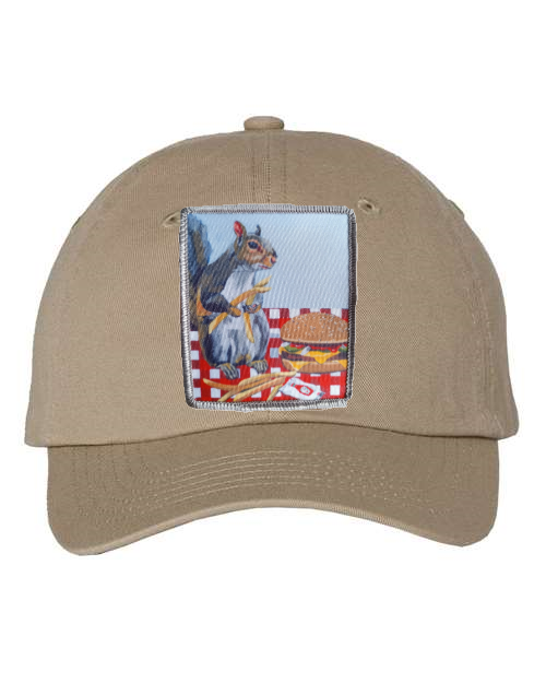 Tan Kids Hat Hats FlynHats Squirrel Burger