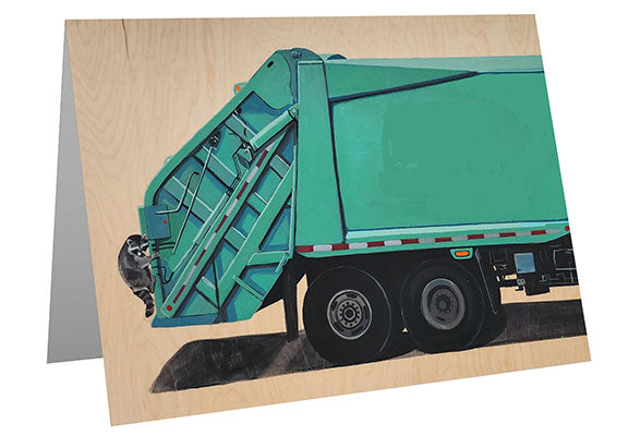 Trash Bandit Greeting Card Flyn_Costello_Art