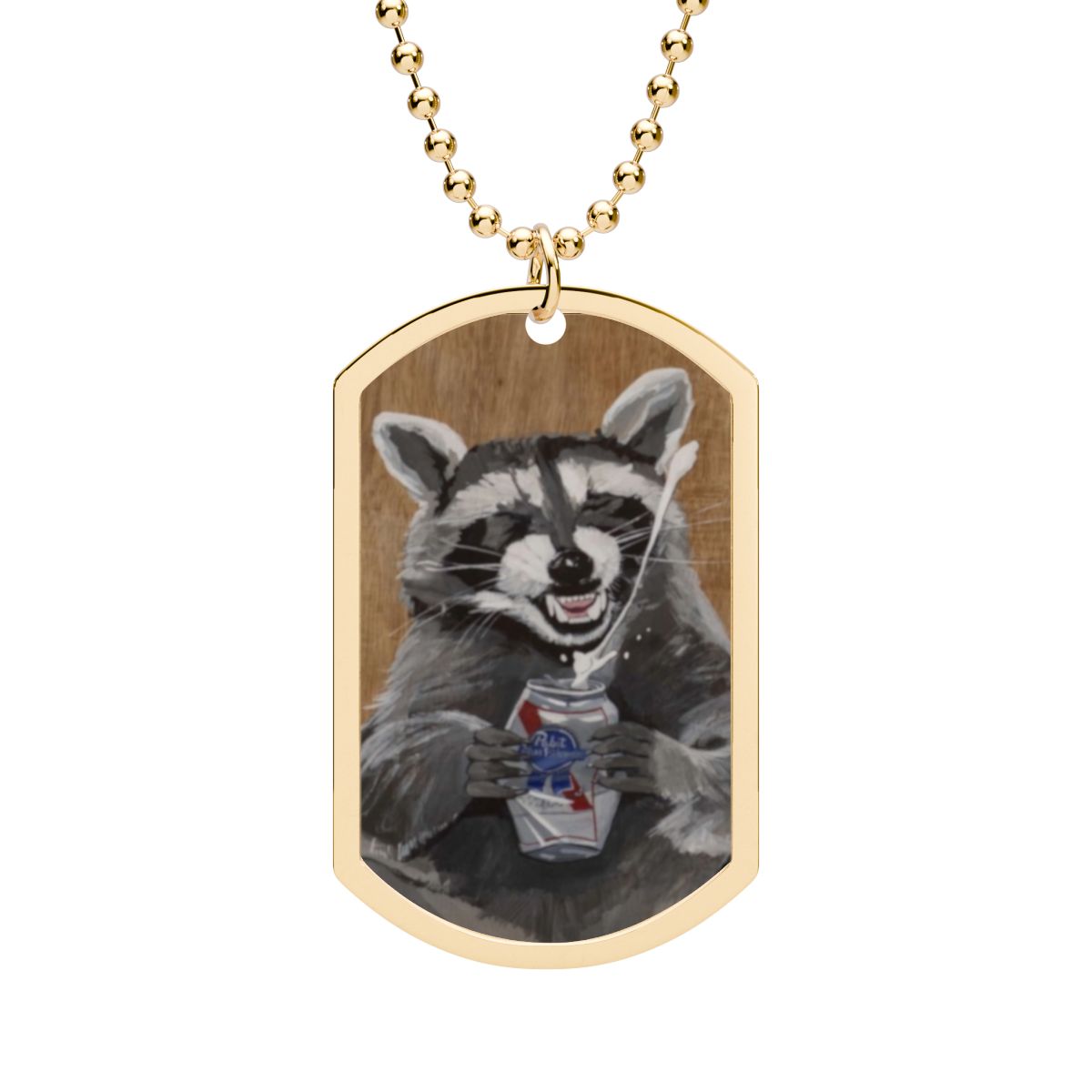Beer Bandit Gold Plated Dog Tag