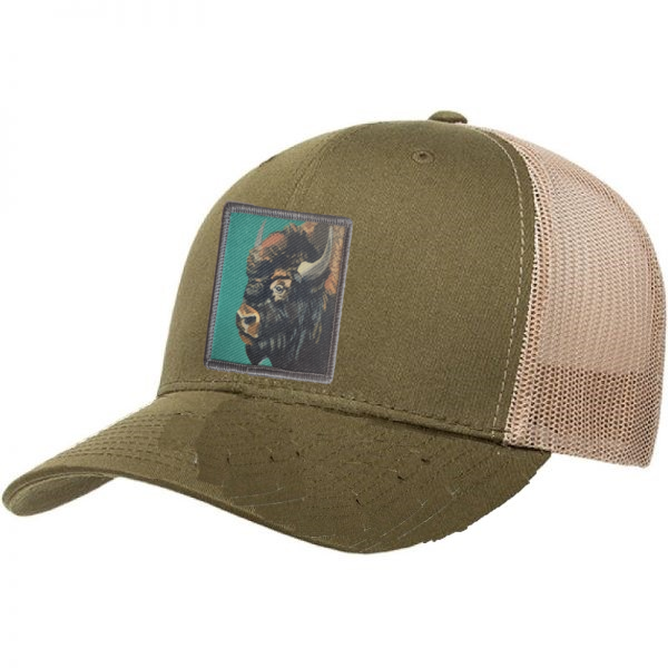 Moss-Khaki Trucker Hats Flyn Costello