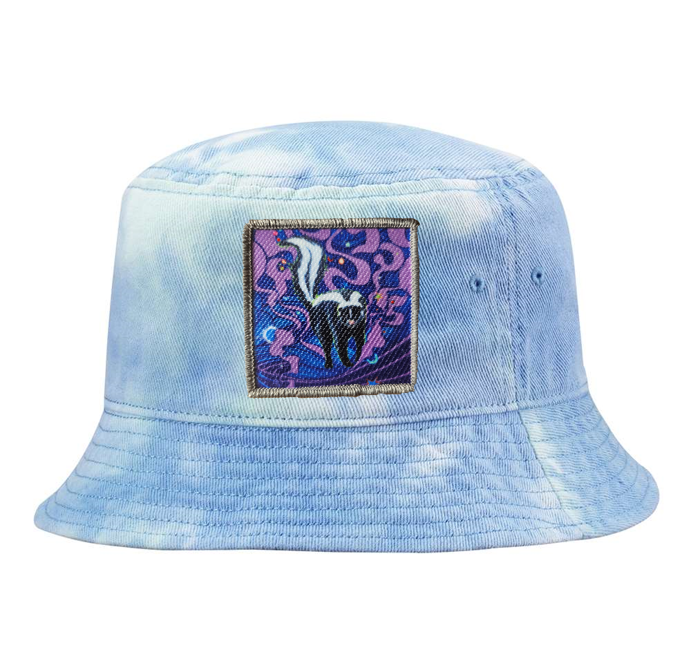 Tie Dyed Bucket- Blue Hats Flyn Costello Skunky Haze