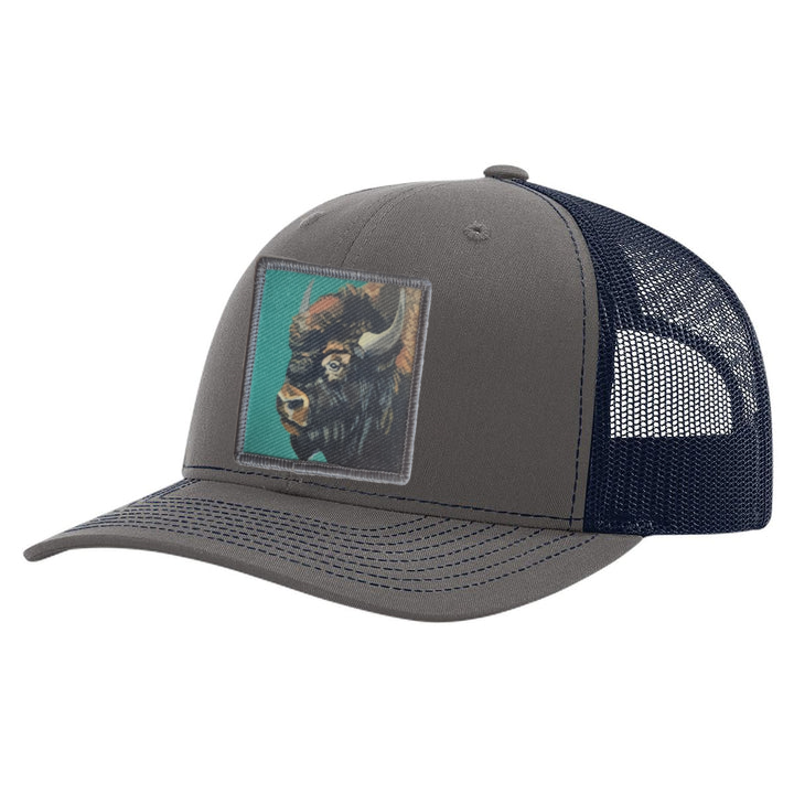 Charcoal/ Navy Trucker Hats Flyn Costello